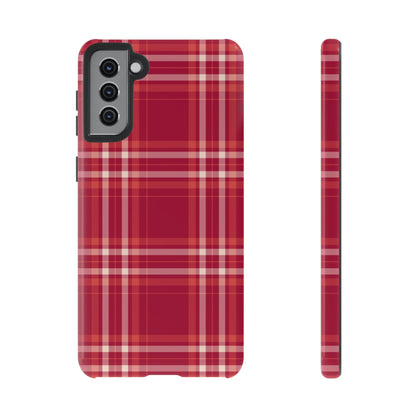 Crimson Check Samsung Galaxy Case - BOGO Cases