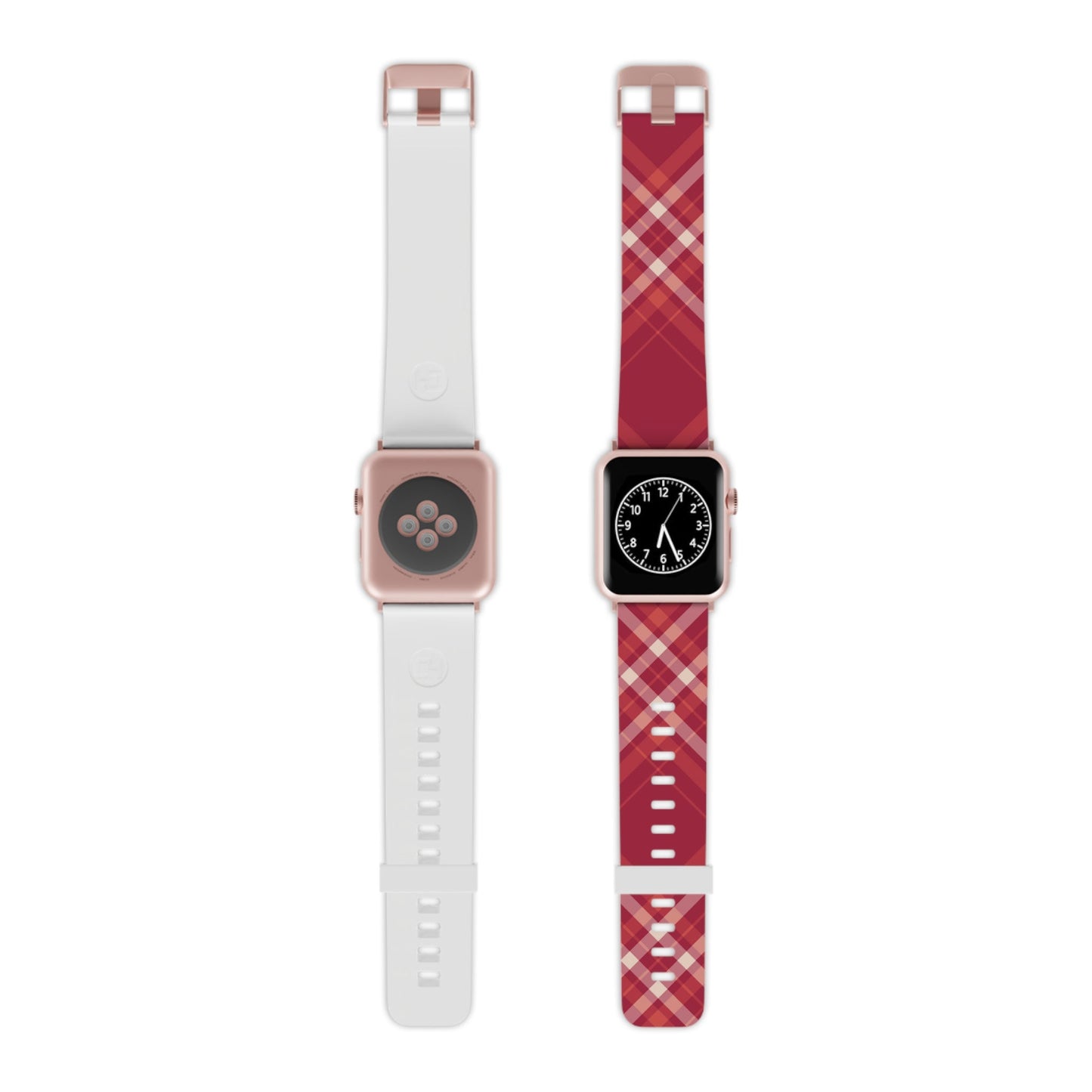 Crimson Crosshatch Apple Watch Band - BOGO Cases