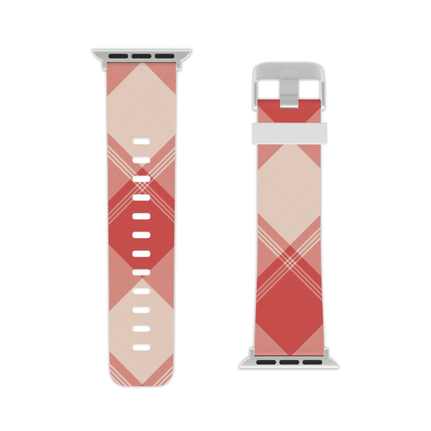 Crimson Crosshatch Apple Watch Band - BOGO Cases