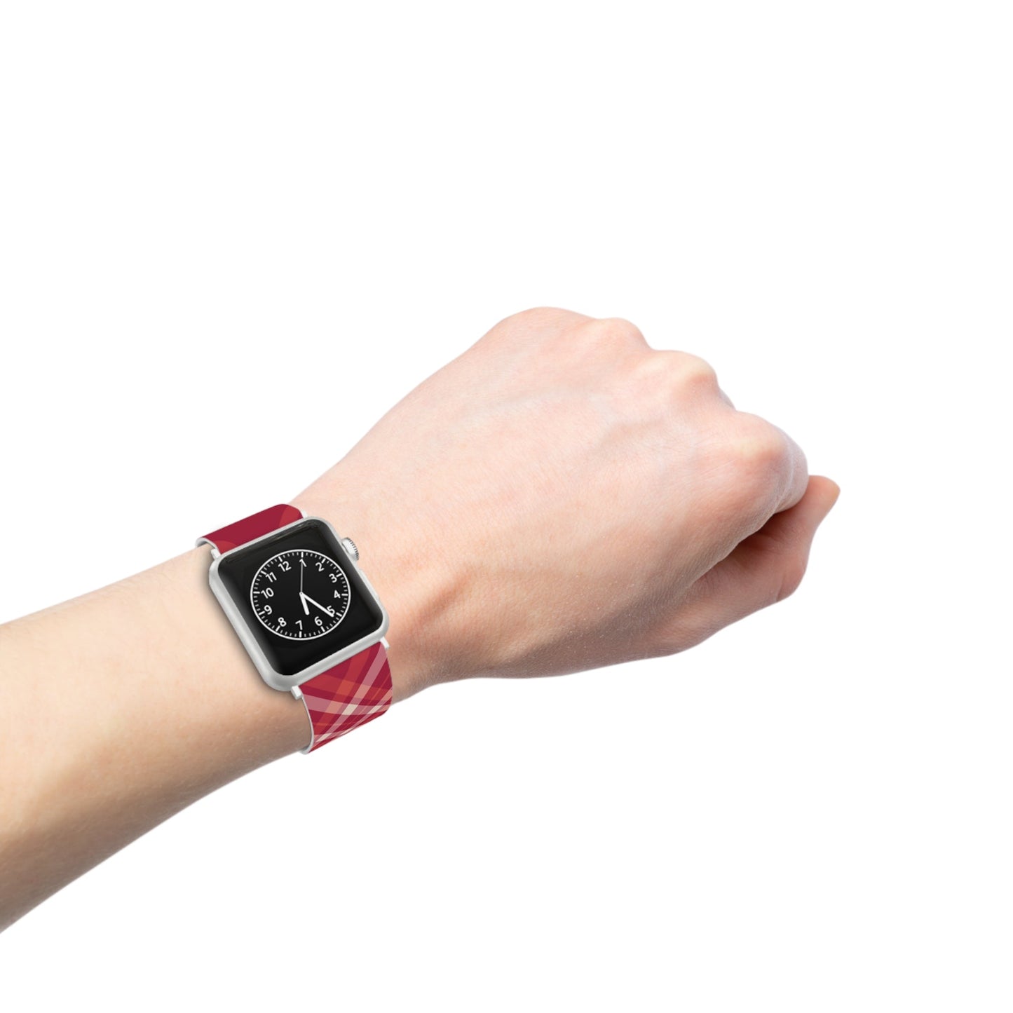 Crimson Crosshatch Apple Watch Band - BOGO Cases