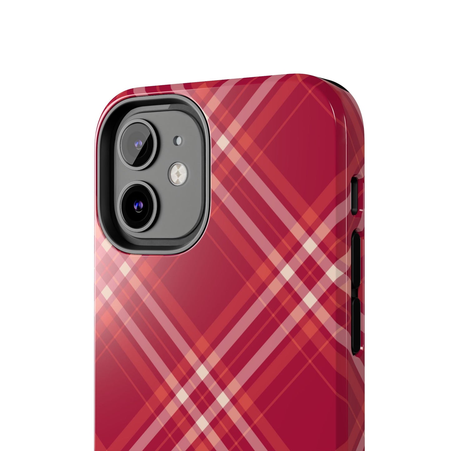 Crimson Crosshatch iPhone Case - BOGO Cases
