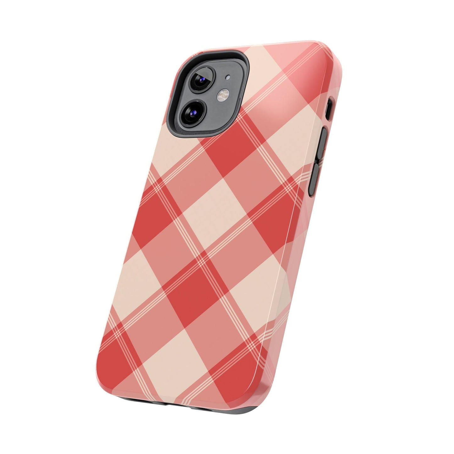 Crimson Crosshatch iPhone Case - BOGO Cases