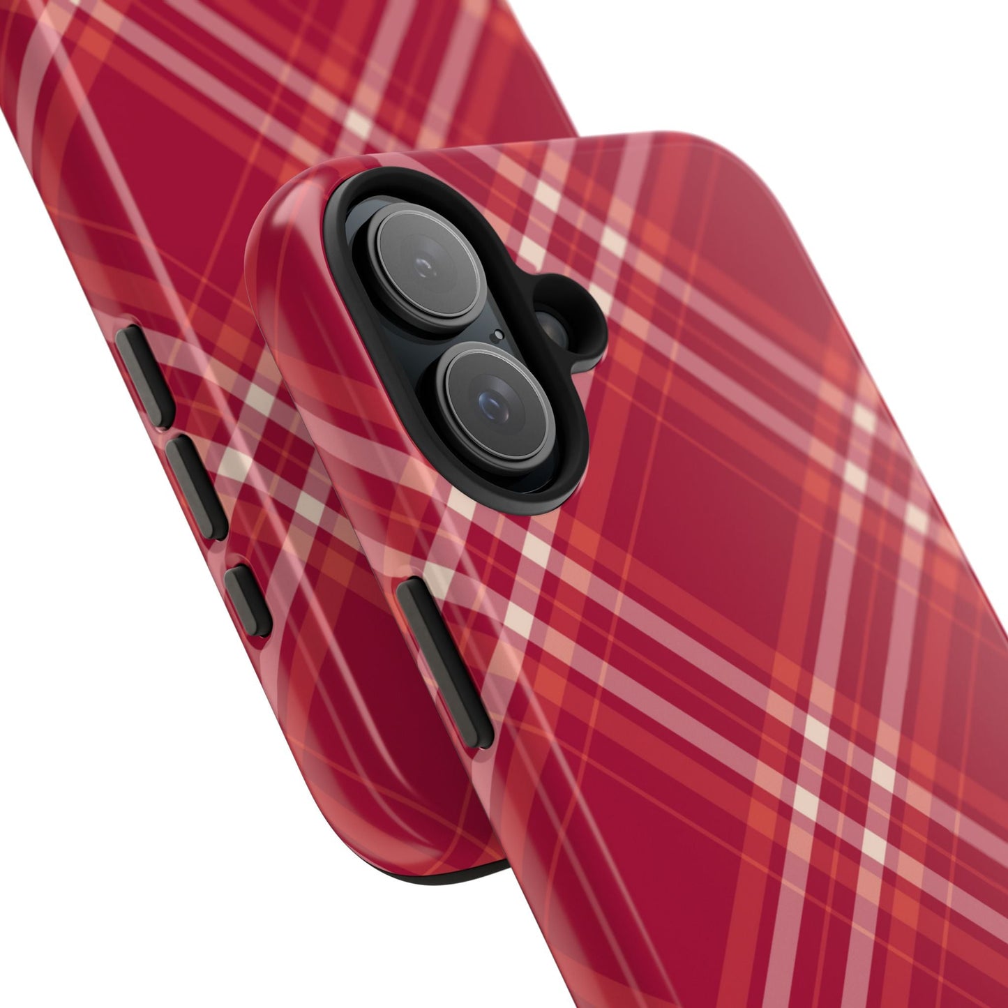 Crimson Crosshatch iPhone Case - BOGO Cases