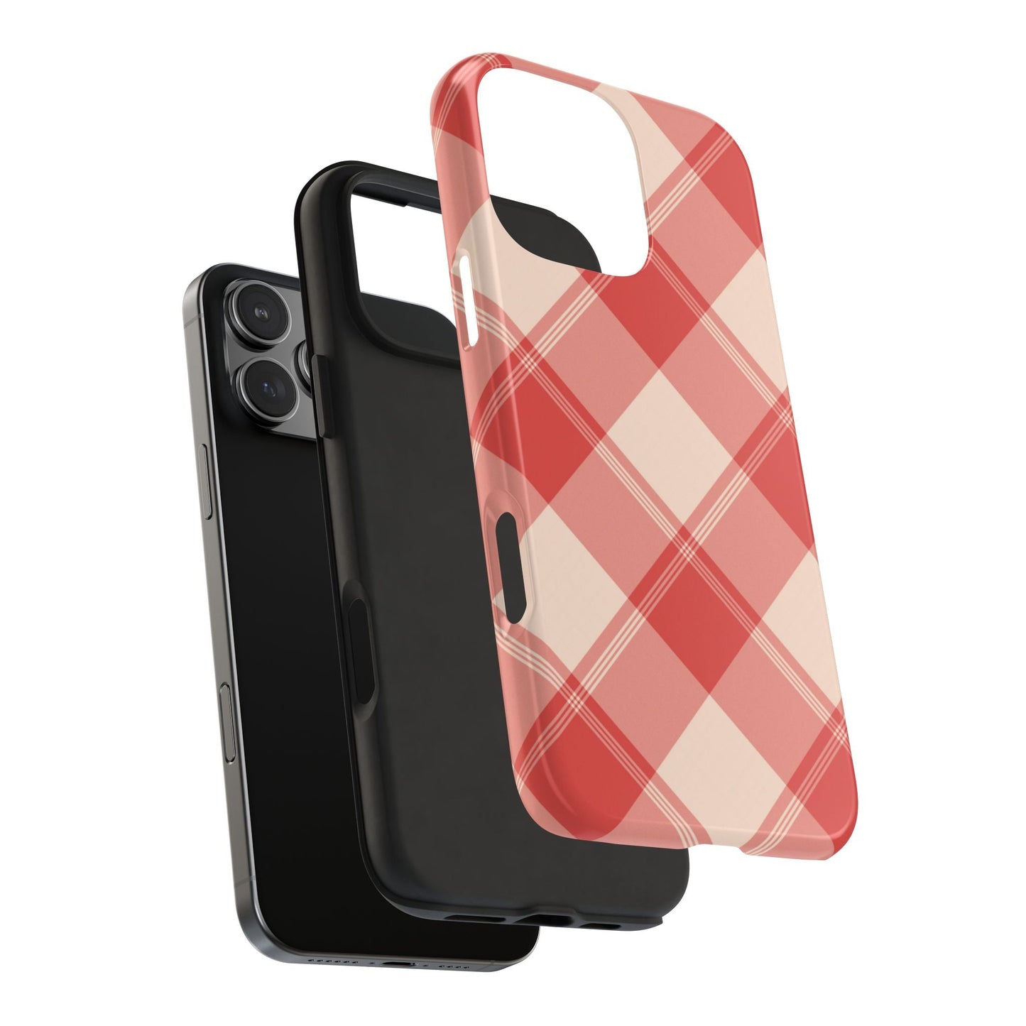 Crimson Crosshatch iPhone Case - BOGO Cases