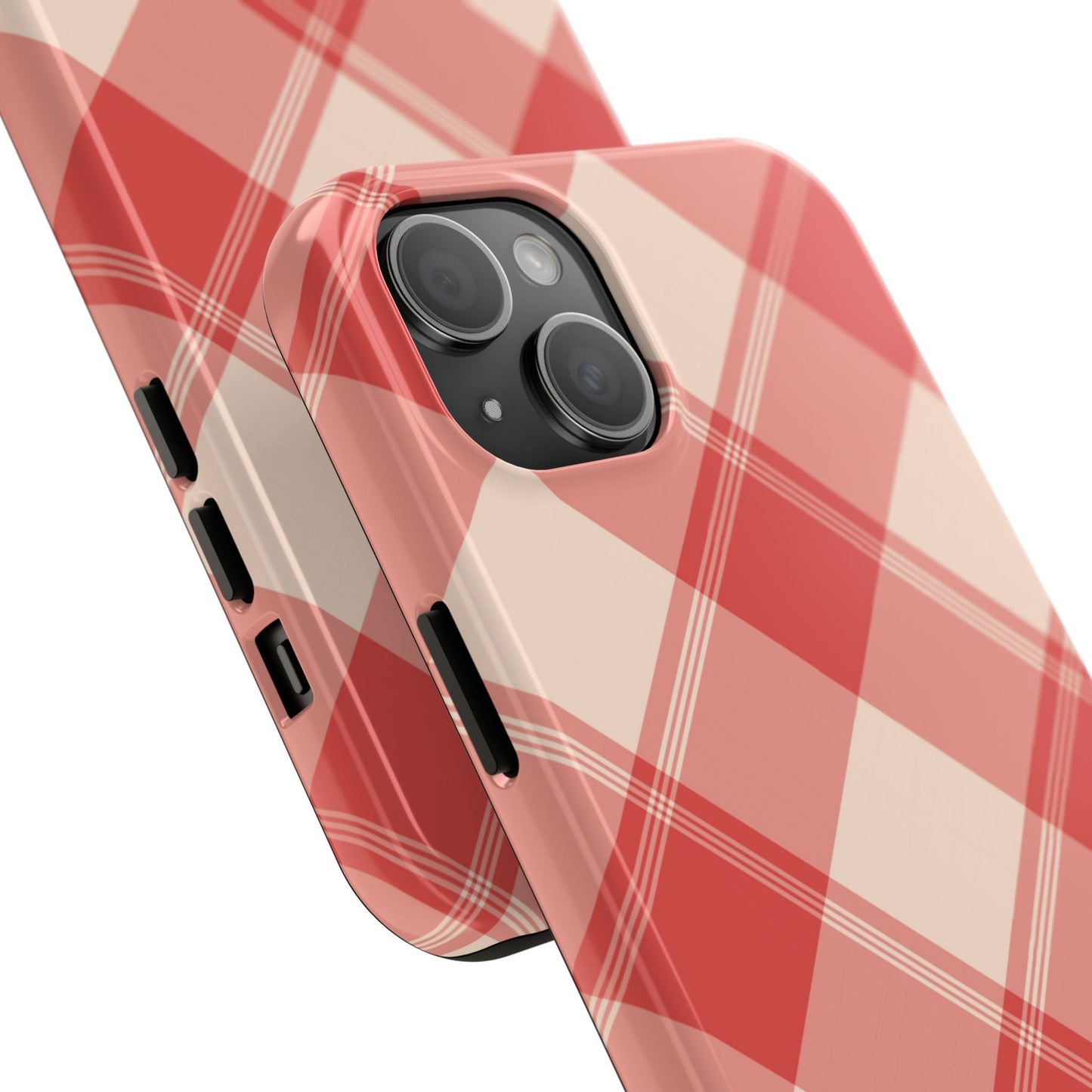 Crimson Crosshatch iPhone Case - BOGO Cases