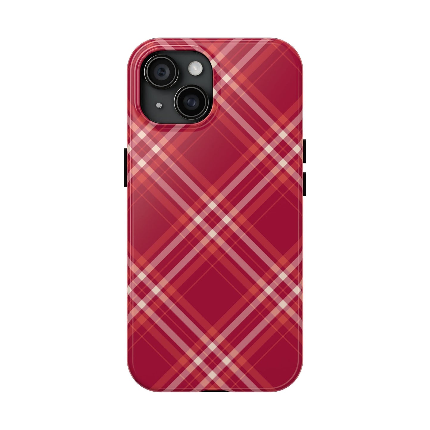 Crimson Crosshatch iPhone Case - BOGO Cases