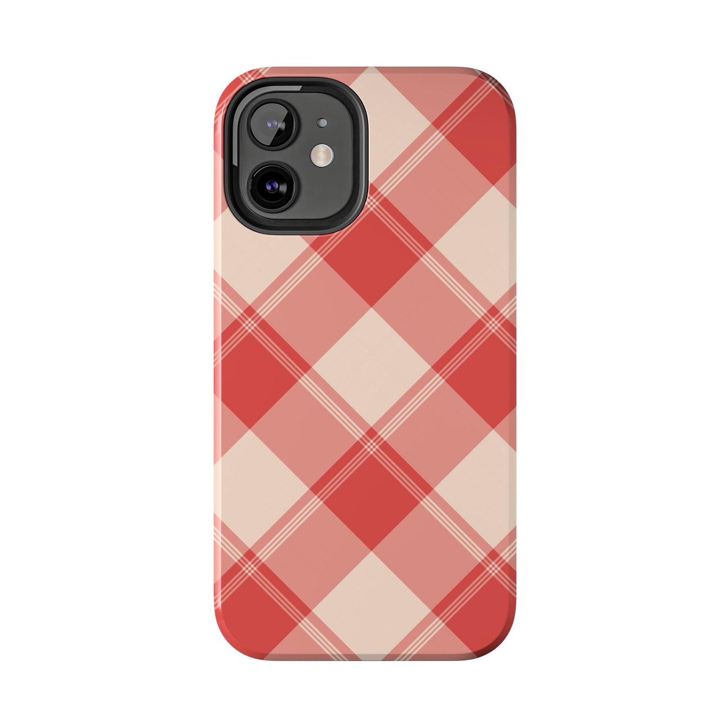 Crimson Crosshatch iPhone Case - BOGO Cases