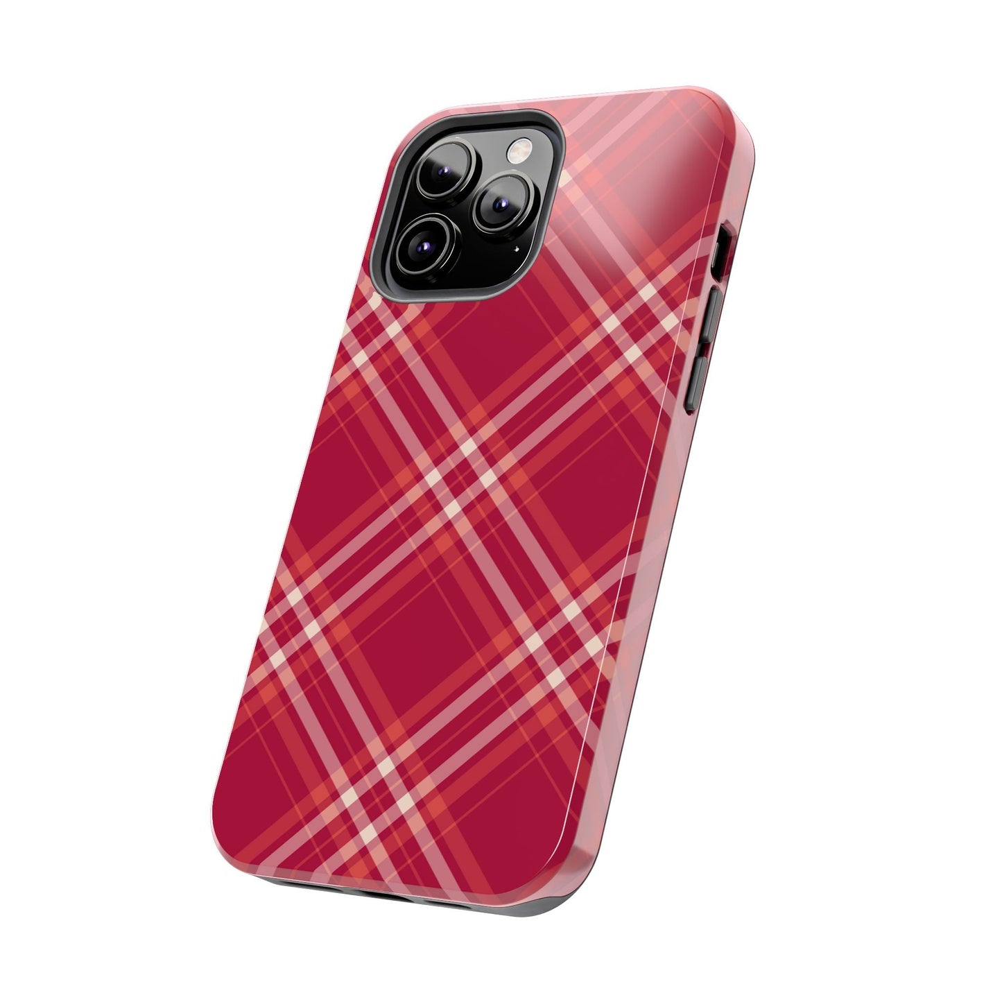 Crimson Crosshatch iPhone Case - BOGO Cases