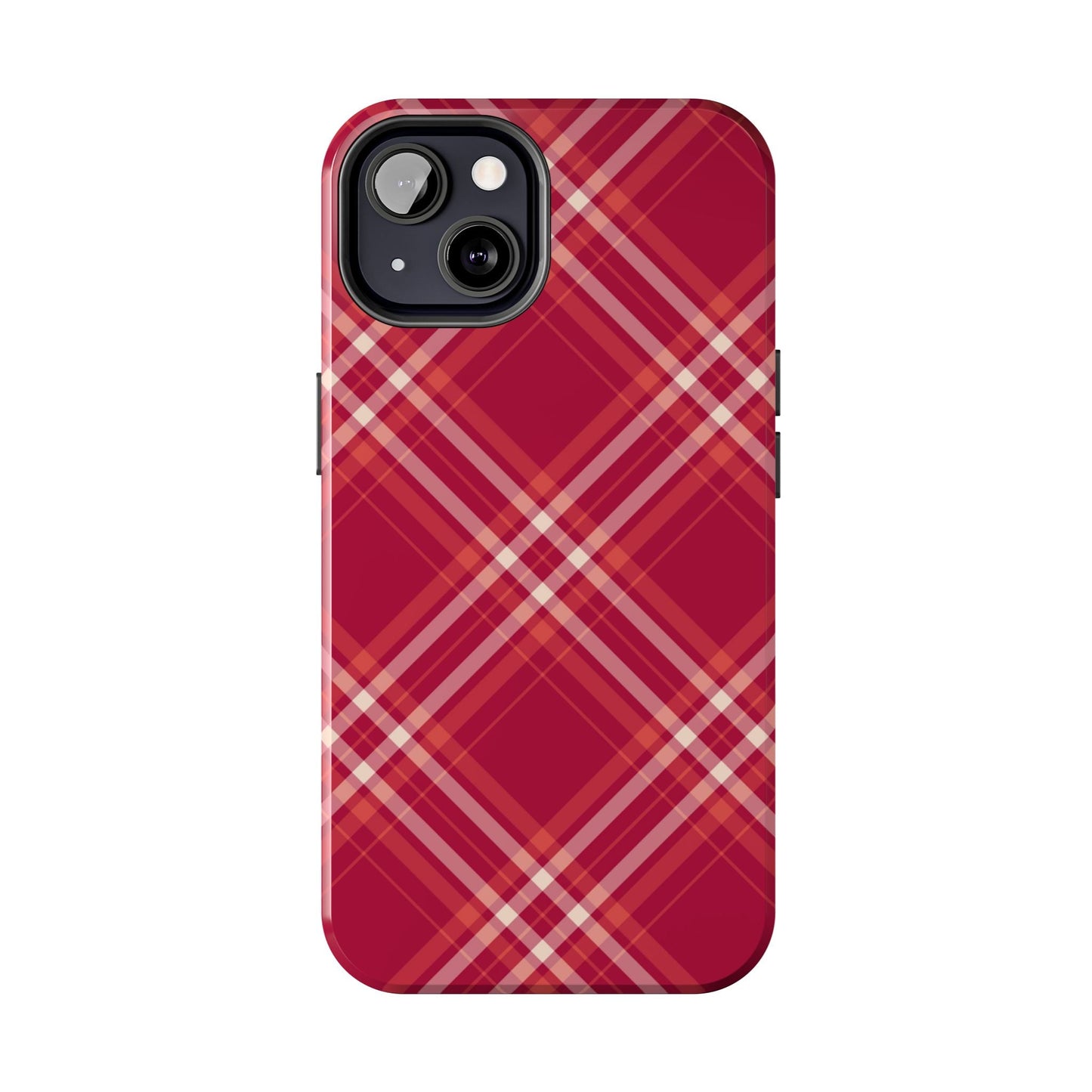 Crimson Crosshatch iPhone Case - BOGO Cases