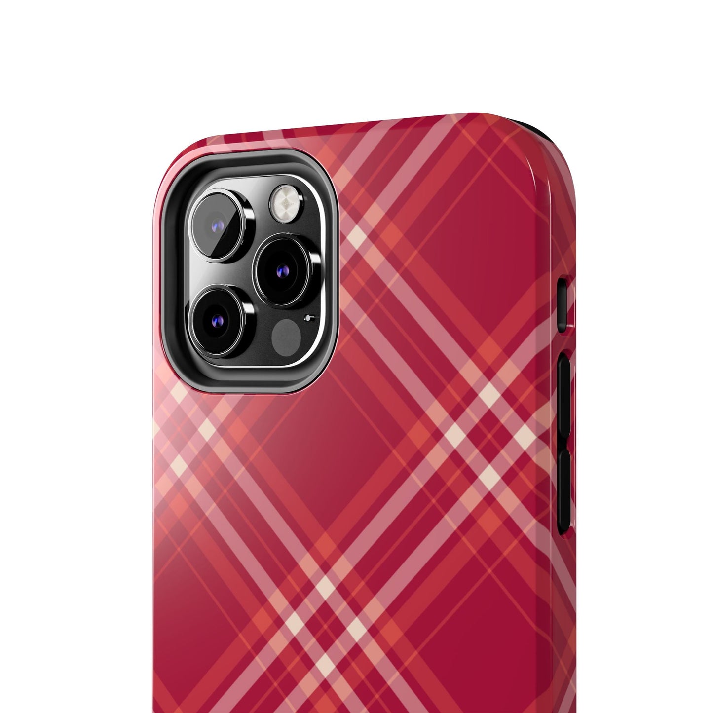 Crimson Crosshatch iPhone Case - BOGO Cases