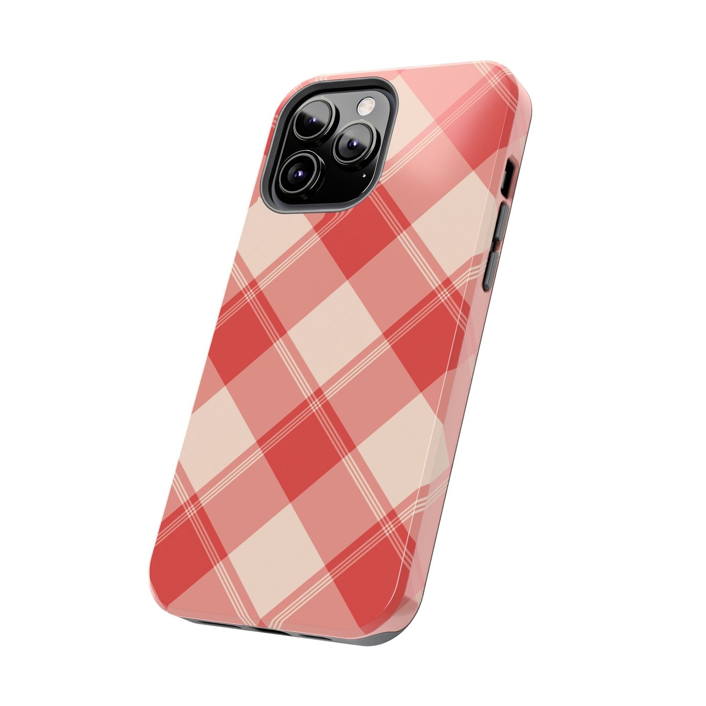 Crimson Crosshatch iPhone Case - BOGO Cases