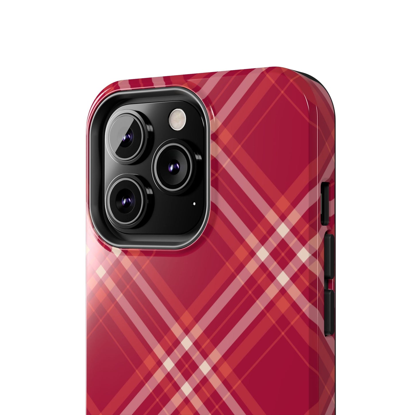 Crimson Crosshatch iPhone Case - BOGO Cases