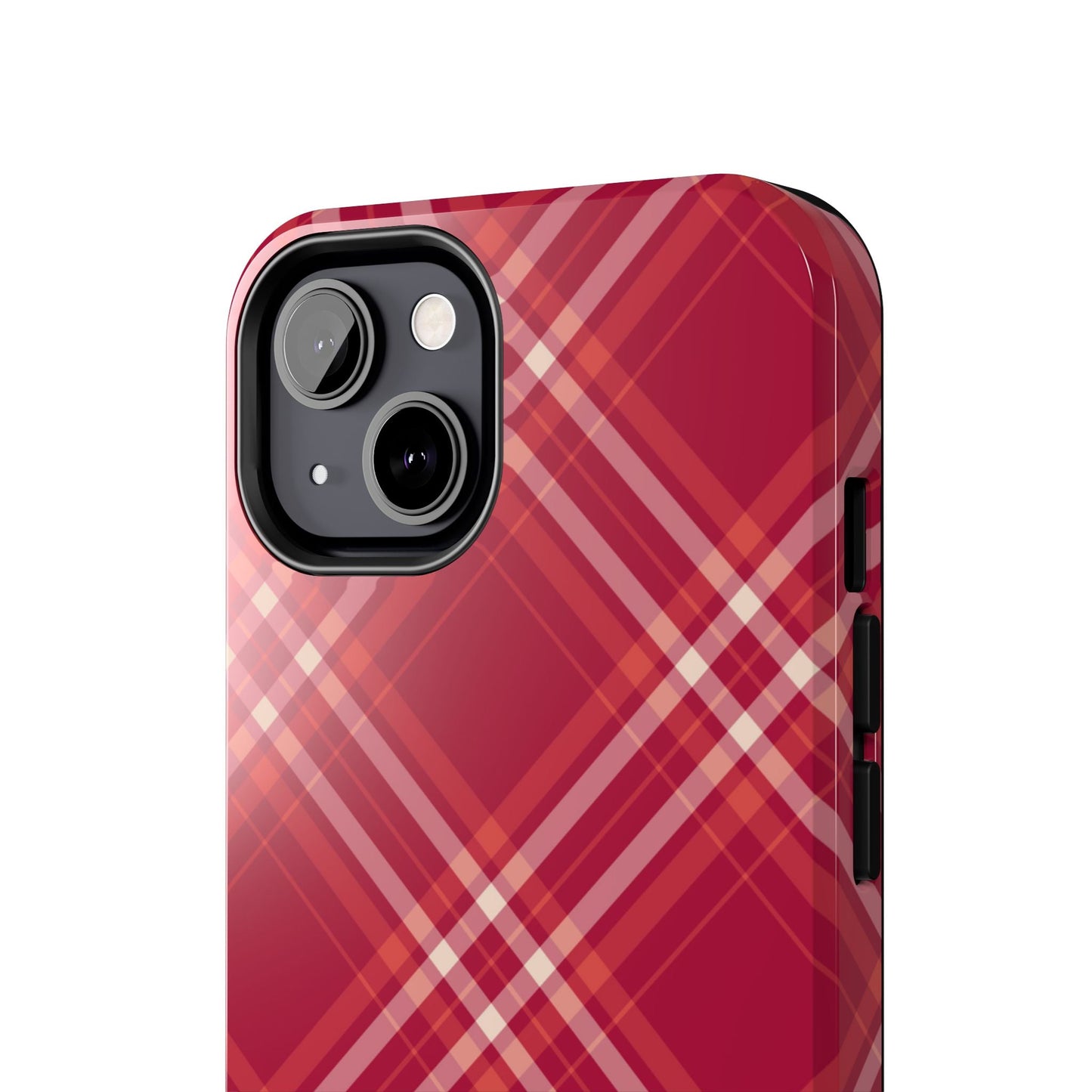 Crimson Crosshatch iPhone Case - BOGO Cases