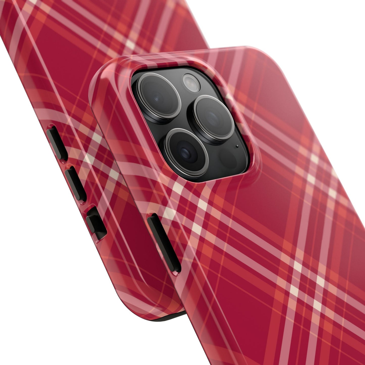 Crimson Crosshatch iPhone Case - BOGO Cases