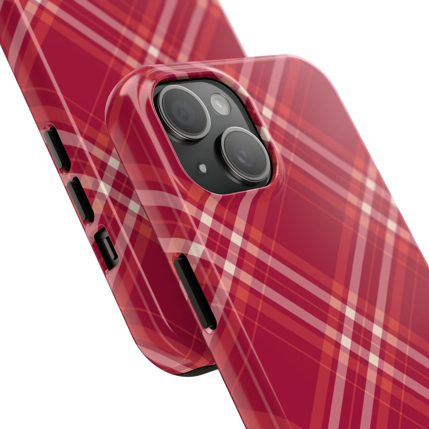 Crimson Crosshatch iPhone Case - BOGO Cases