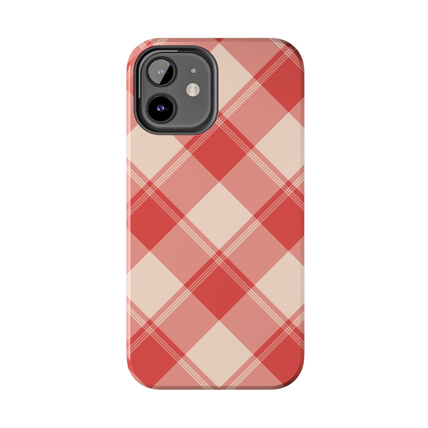 Crimson Crosshatch iPhone Case - BOGO Cases