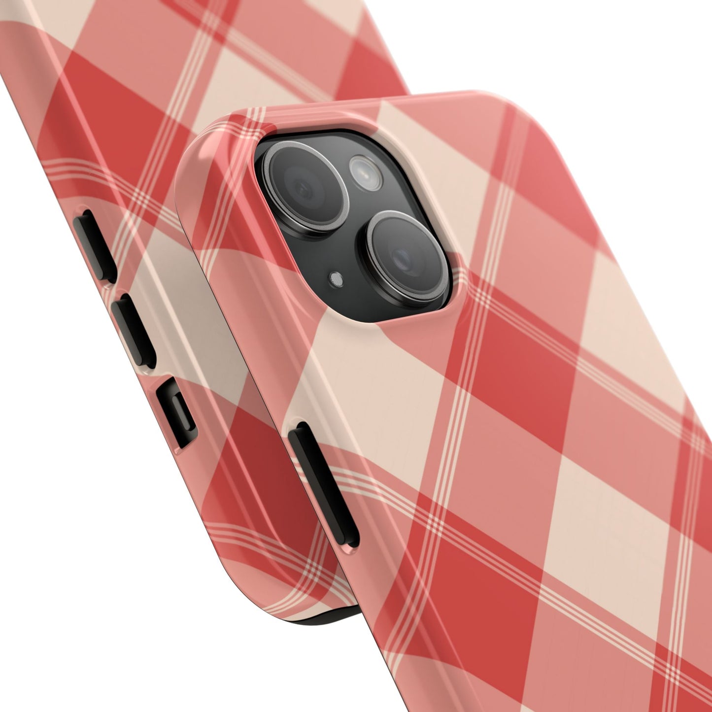 Crimson Crosshatch iPhone Case - BOGO Cases