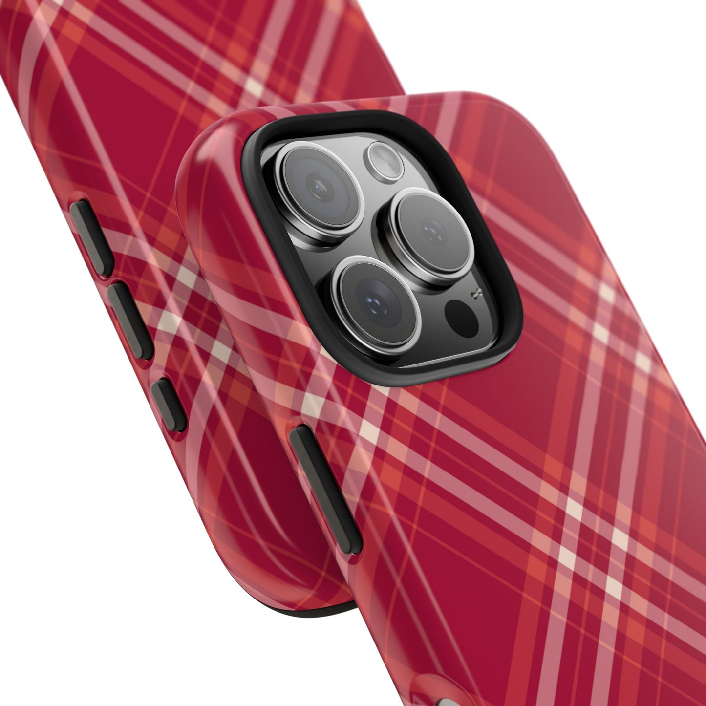 Crimson Crosshatch iPhone Case - BOGO Cases