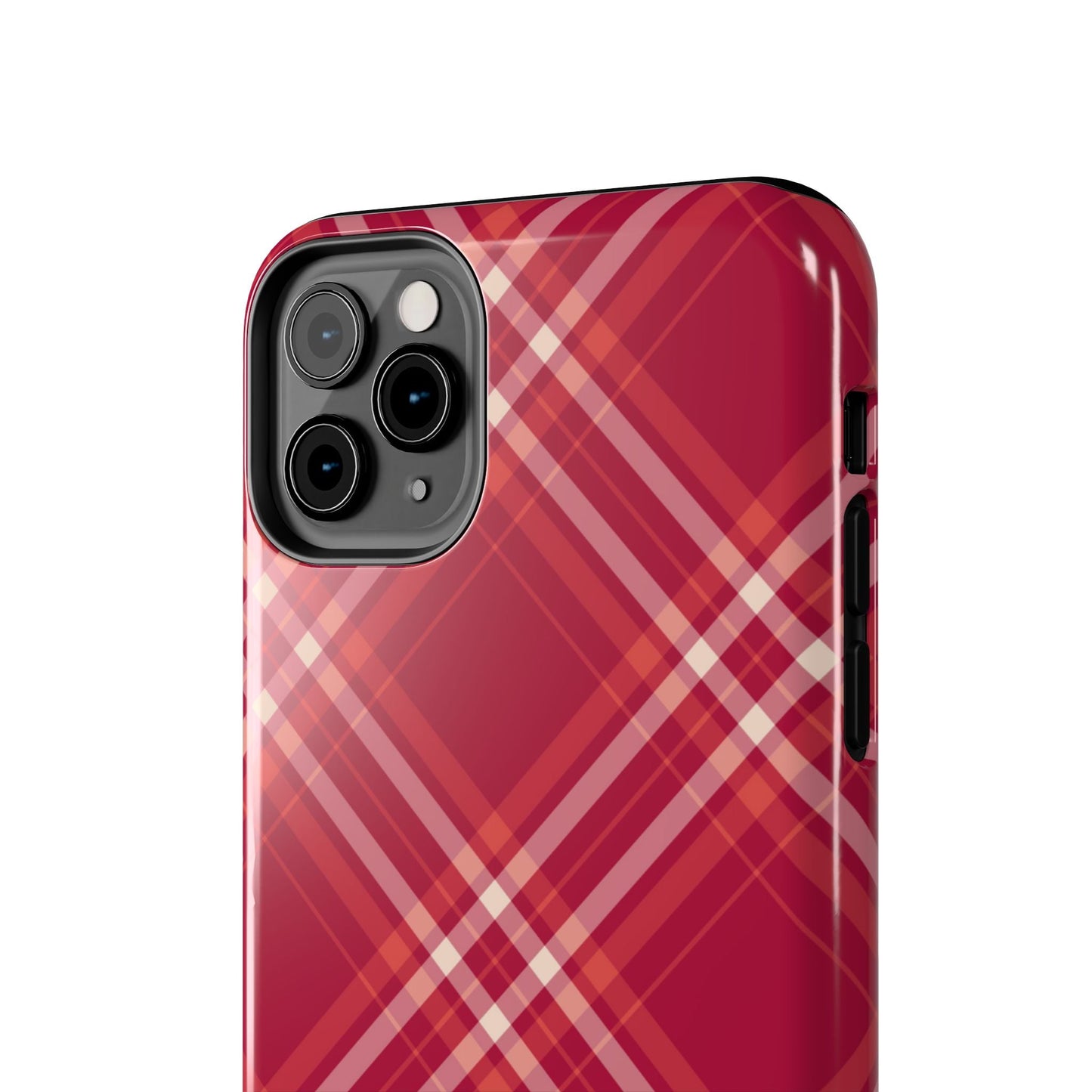 Crimson Crosshatch iPhone Case - BOGO Cases