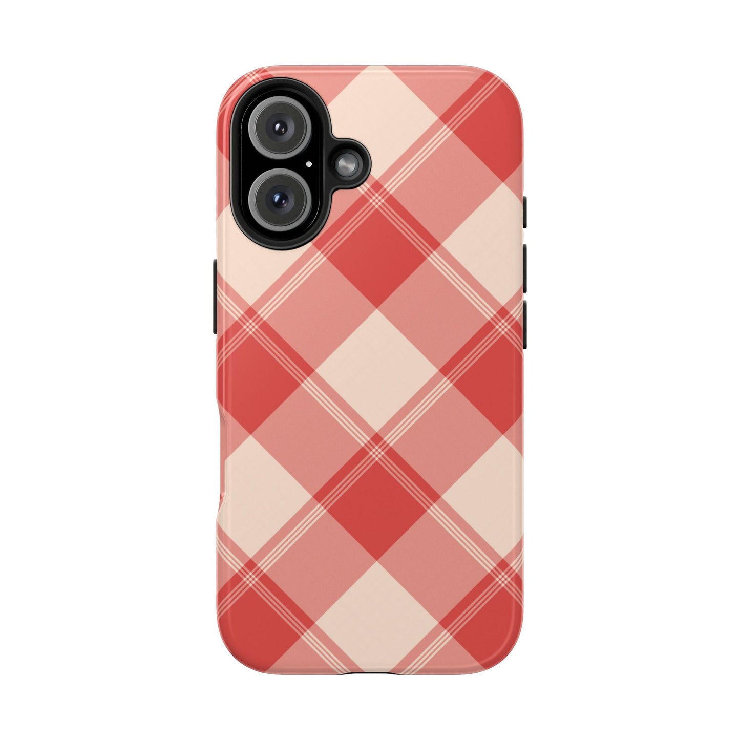 Crimson Crosshatch iPhone Case - BOGO Cases