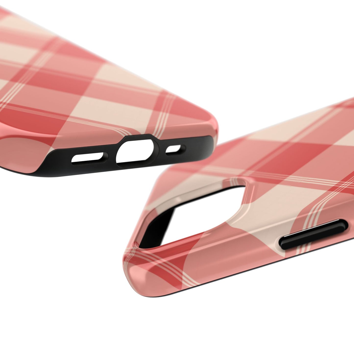 Crimson Crosshatch iPhone Case - BOGO Cases