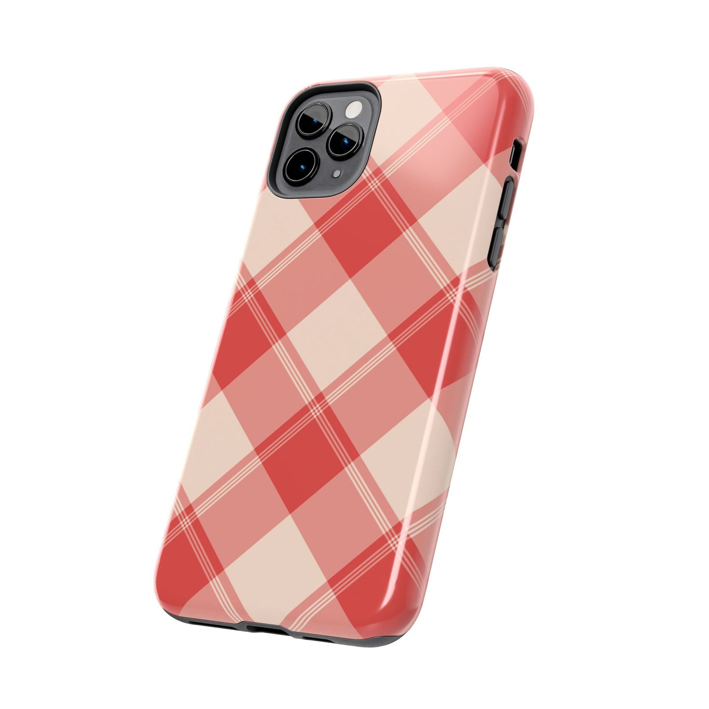 Crimson Crosshatch iPhone Case - BOGO Cases
