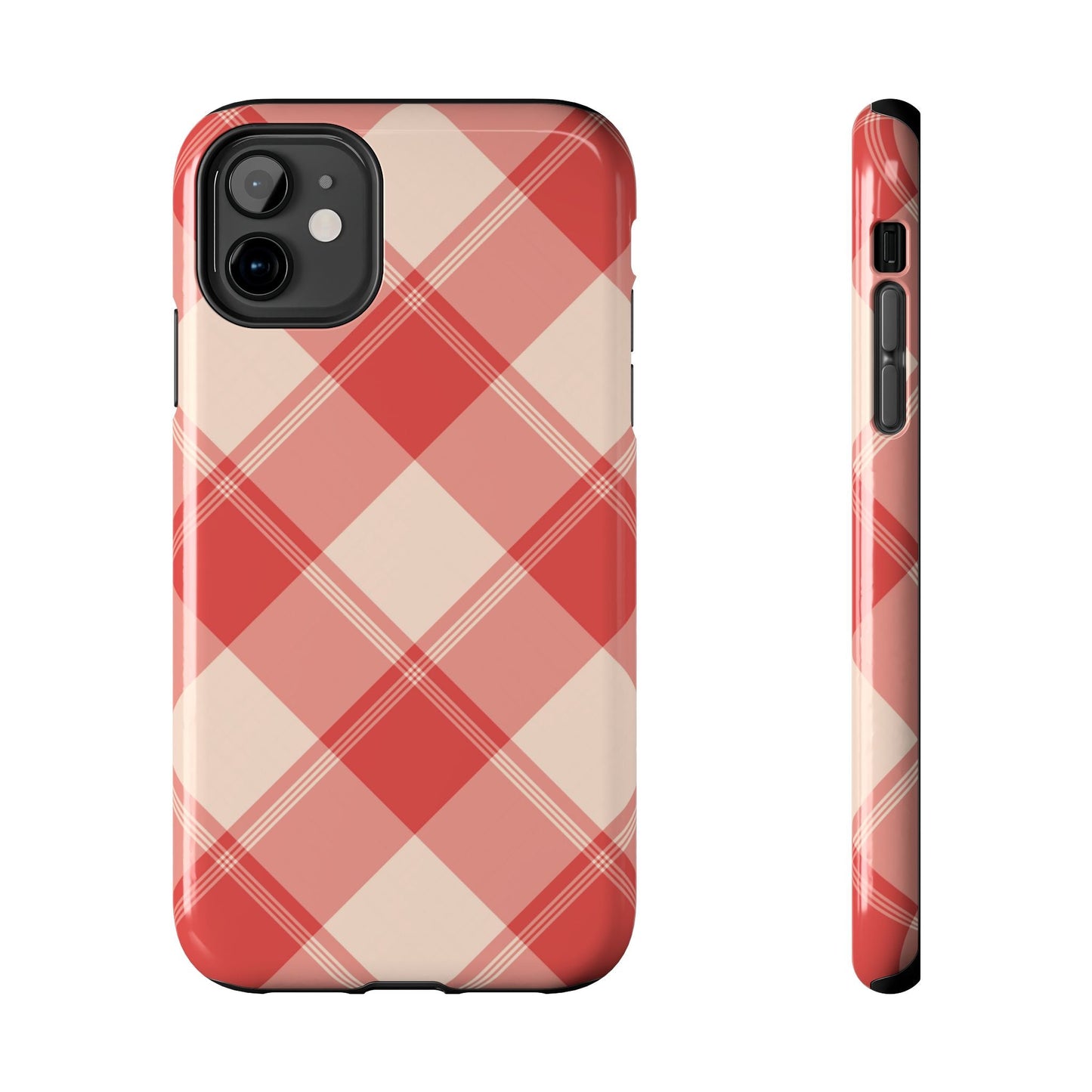 Crimson Crosshatch iPhone Case - BOGO Cases