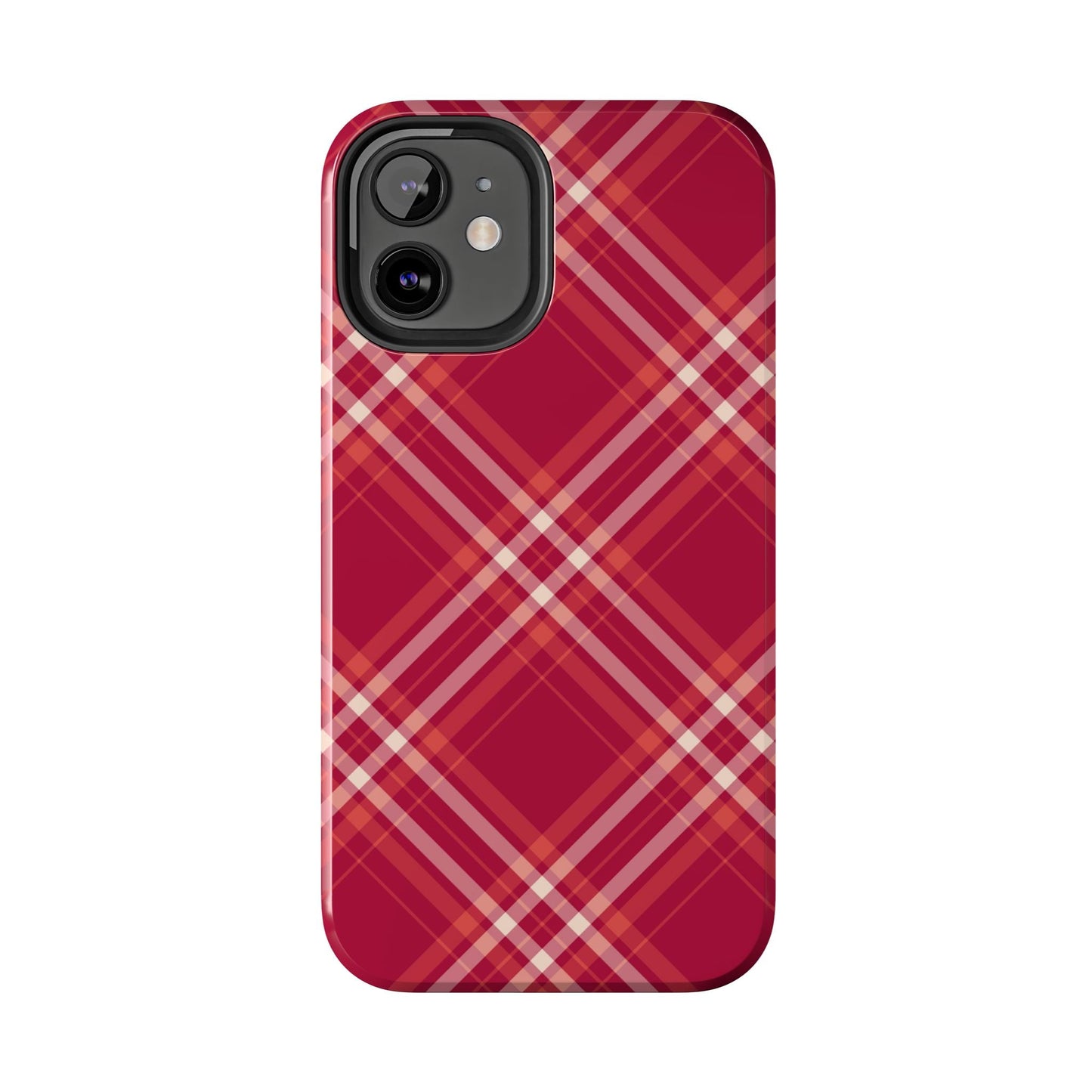 Crimson Crosshatch iPhone Case - BOGO Cases