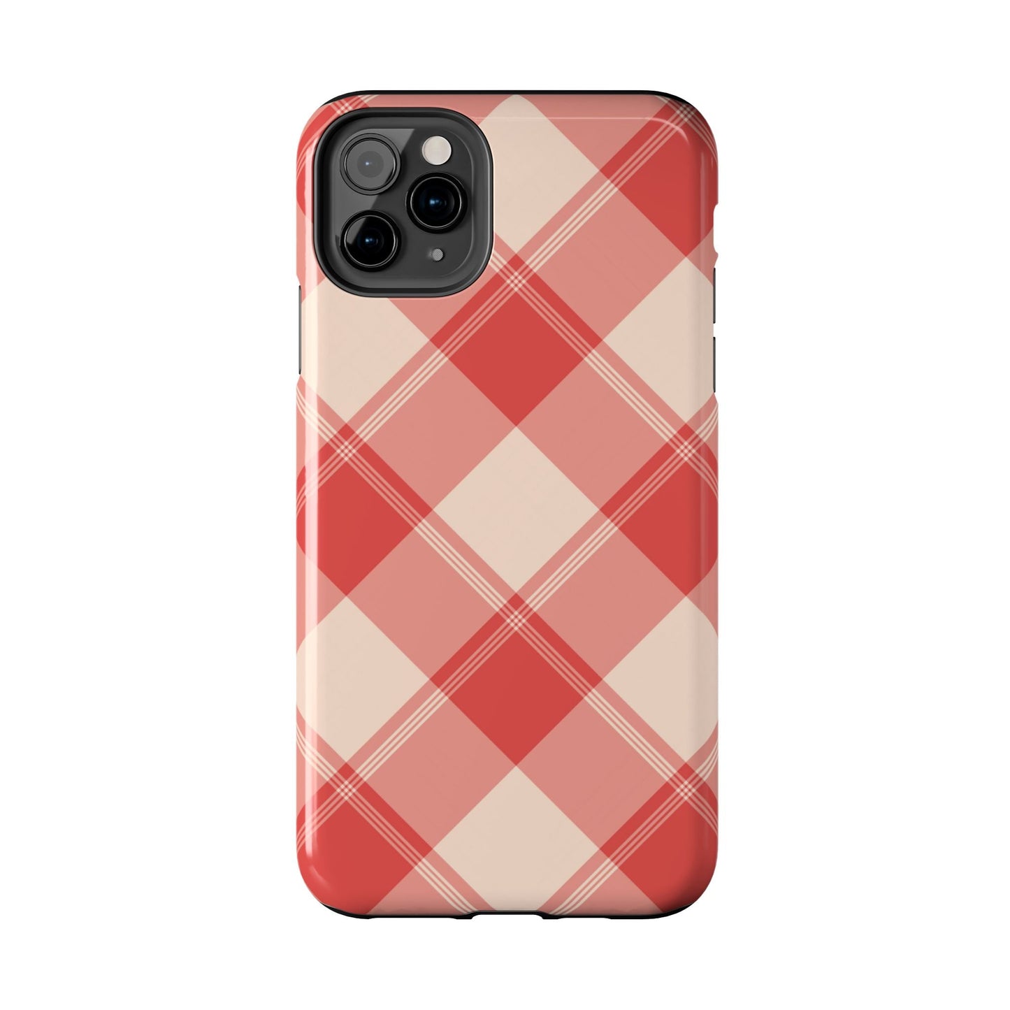 Crimson Crosshatch iPhone Case - BOGO Cases