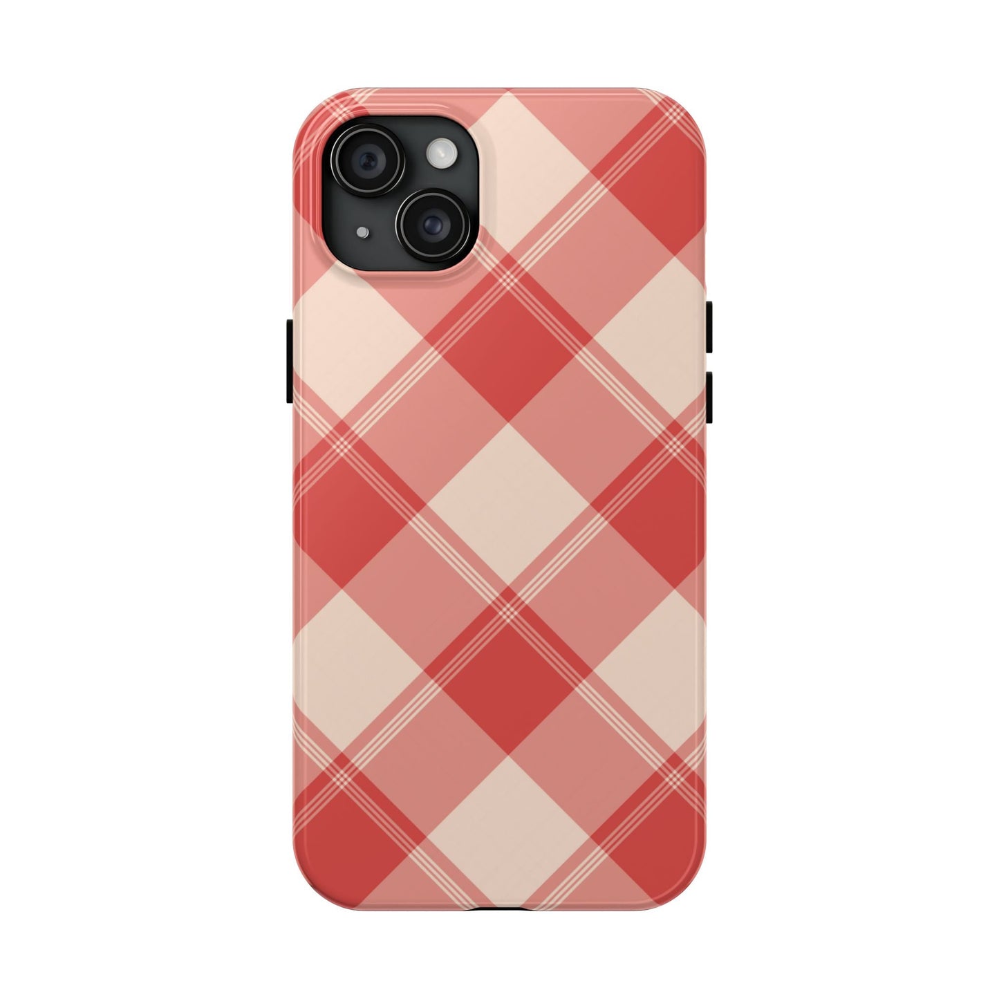 Crimson Crosshatch iPhone Case - BOGO Cases