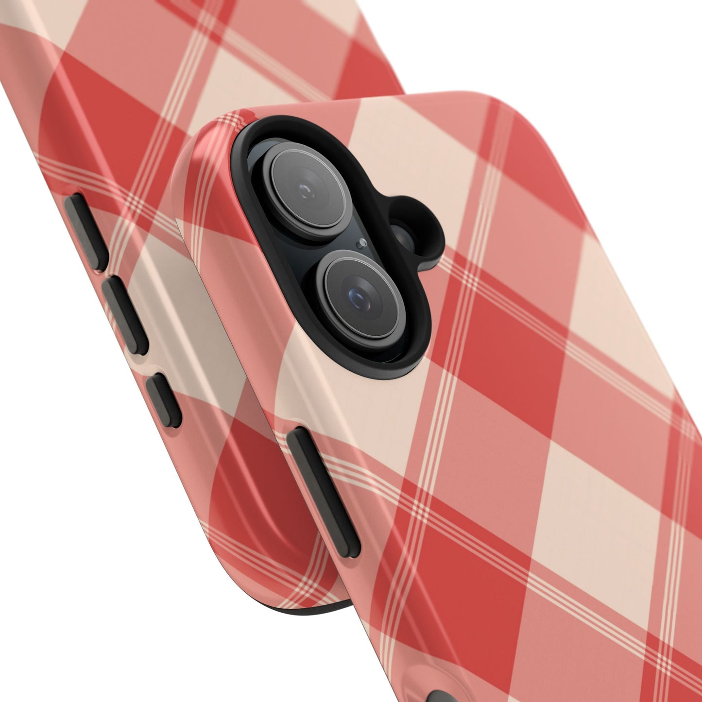 Crimson Crosshatch iPhone Case - BOGO Cases