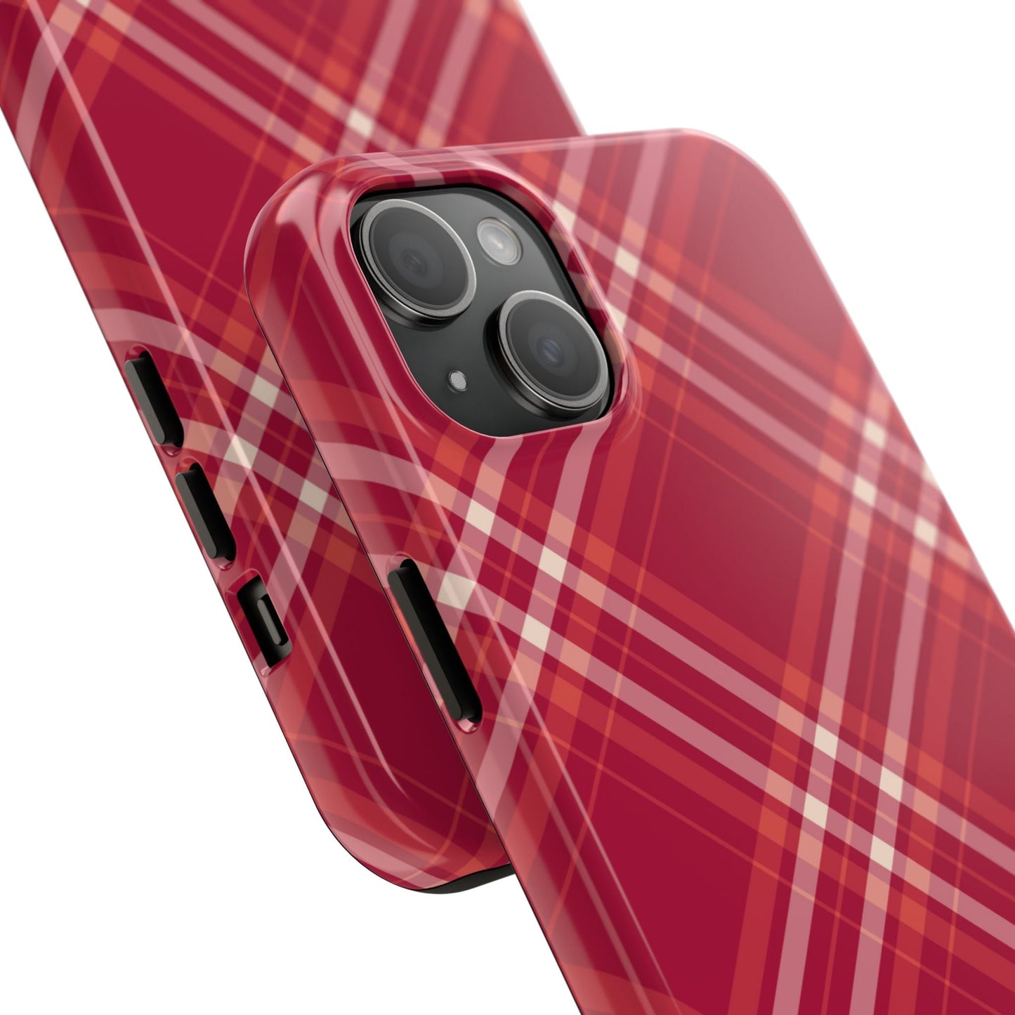 Crimson Crosshatch iPhone Case - BOGO Cases