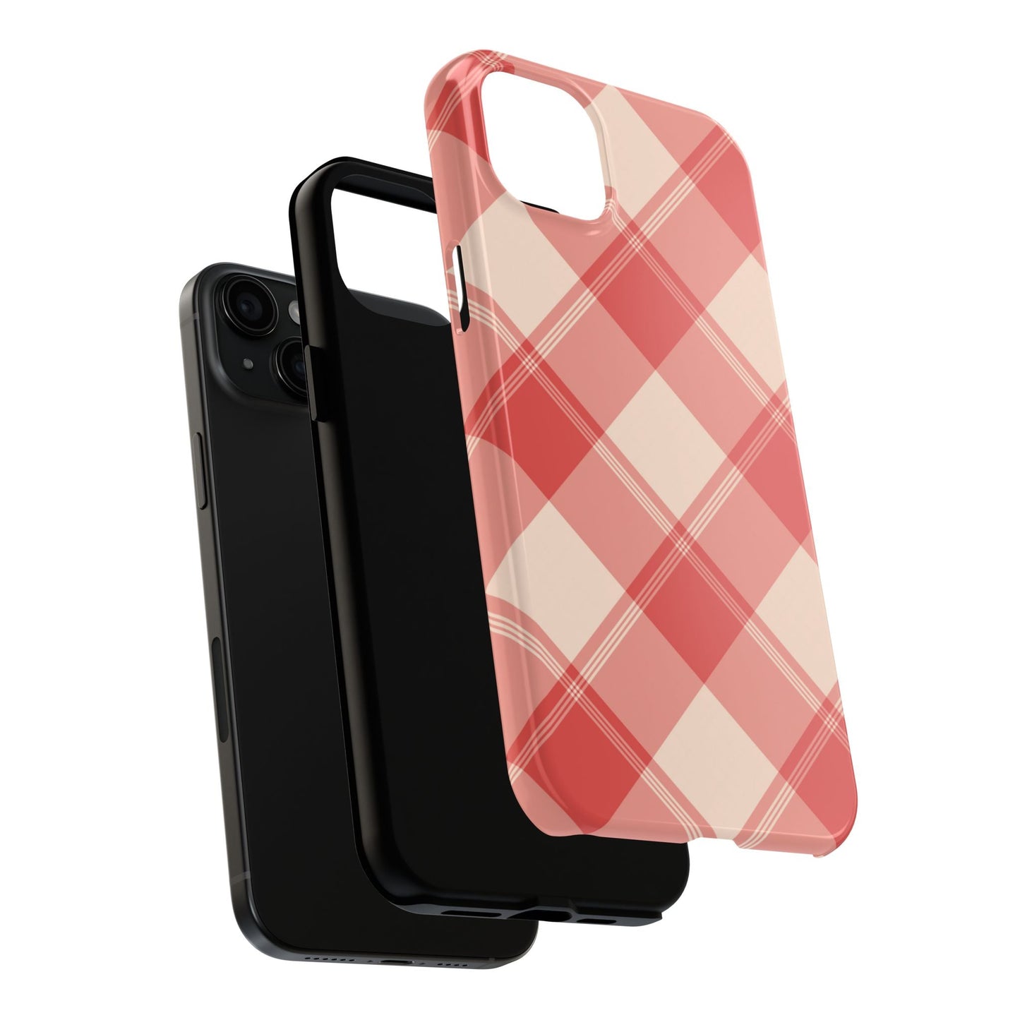 Crimson Crosshatch iPhone Case - BOGO Cases