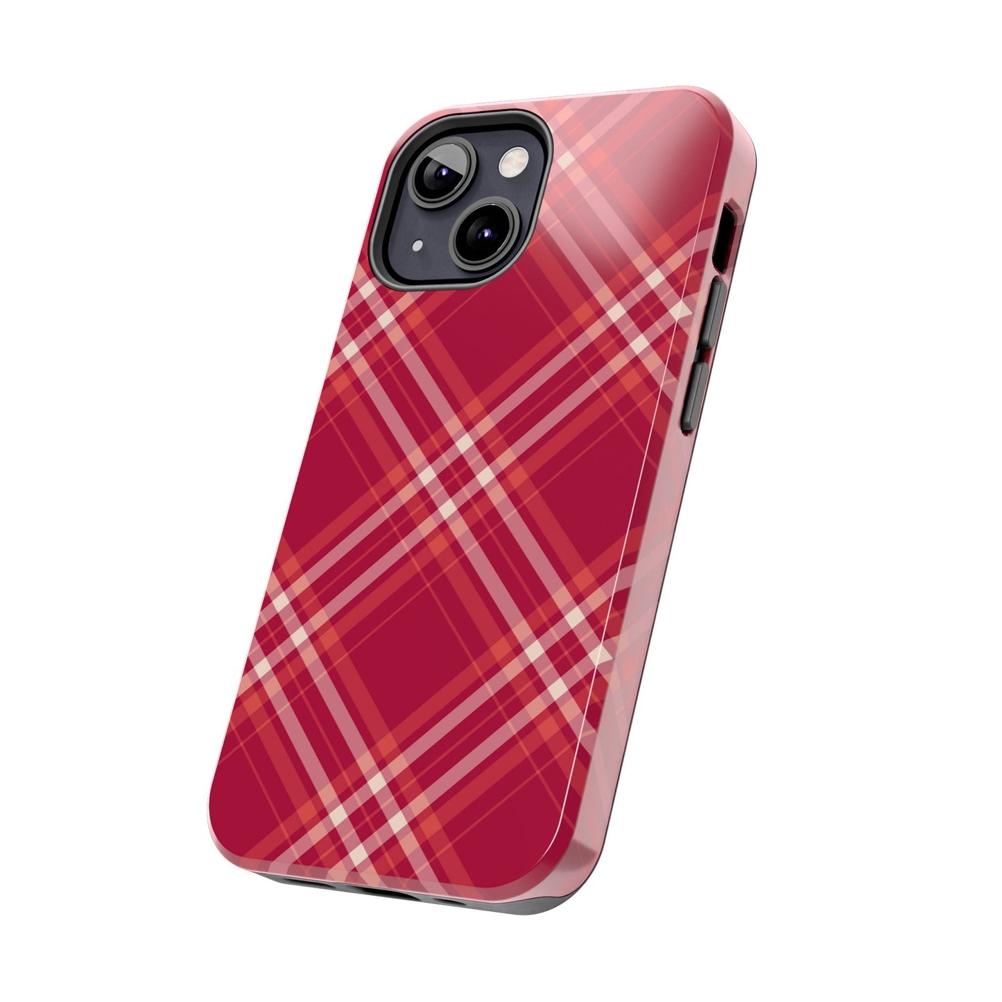 Crimson Crosshatch iPhone Case - BOGO Cases