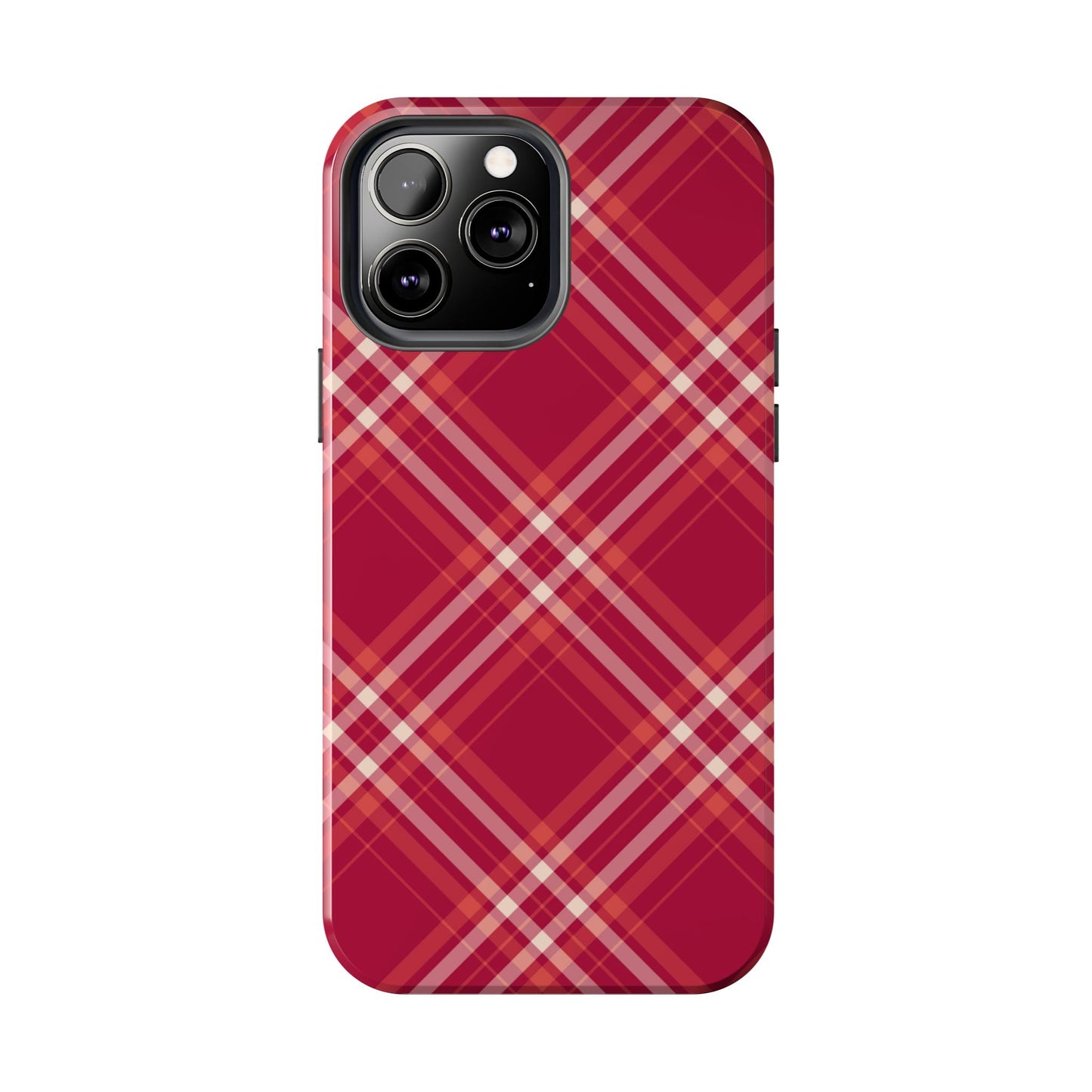 Crimson Crosshatch iPhone Case - BOGO Cases