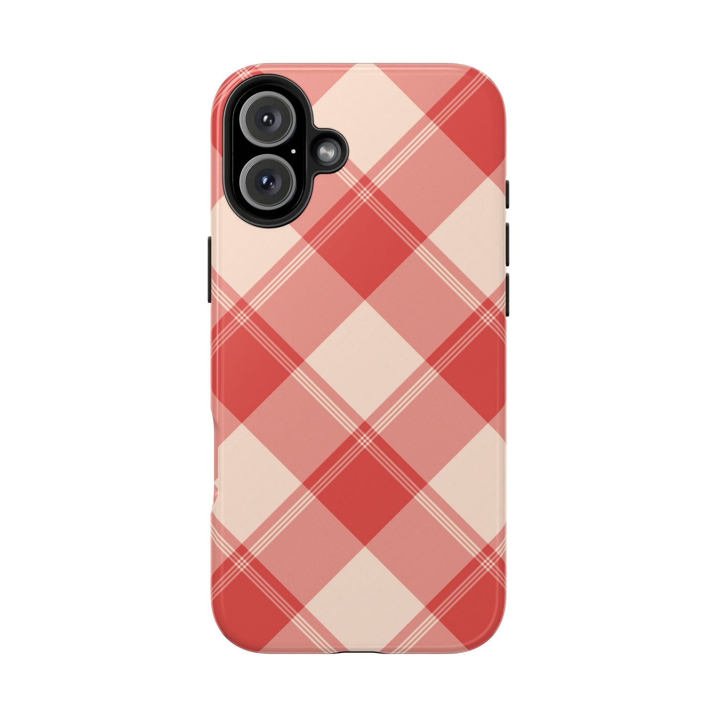 Crimson Crosshatch iPhone Case - BOGO Cases