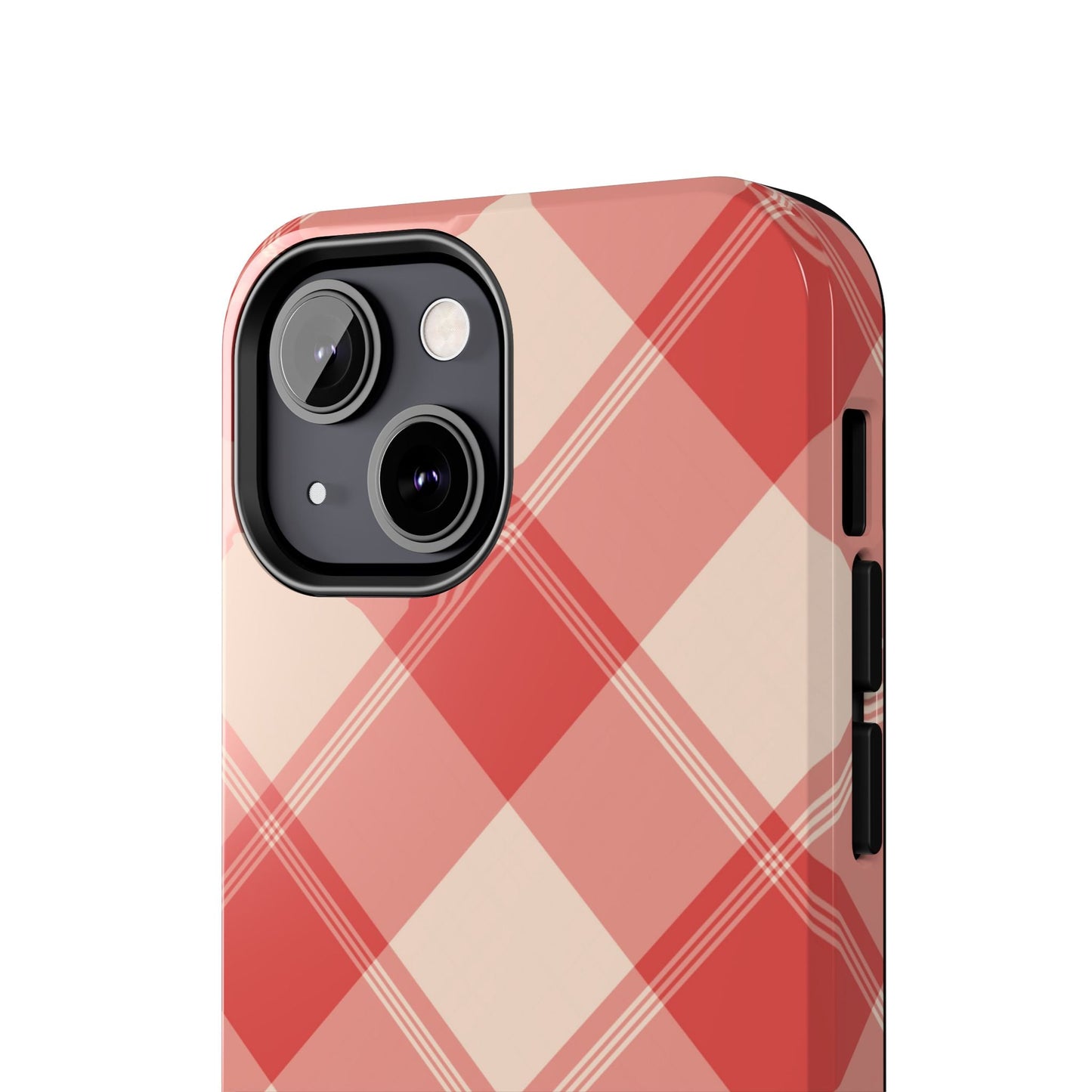 Crimson Crosshatch iPhone Case - BOGO Cases