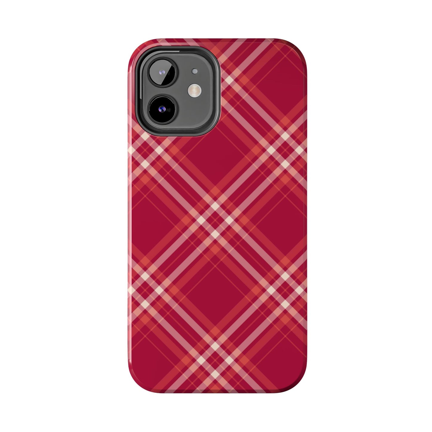Crimson Crosshatch iPhone Case - BOGO Cases