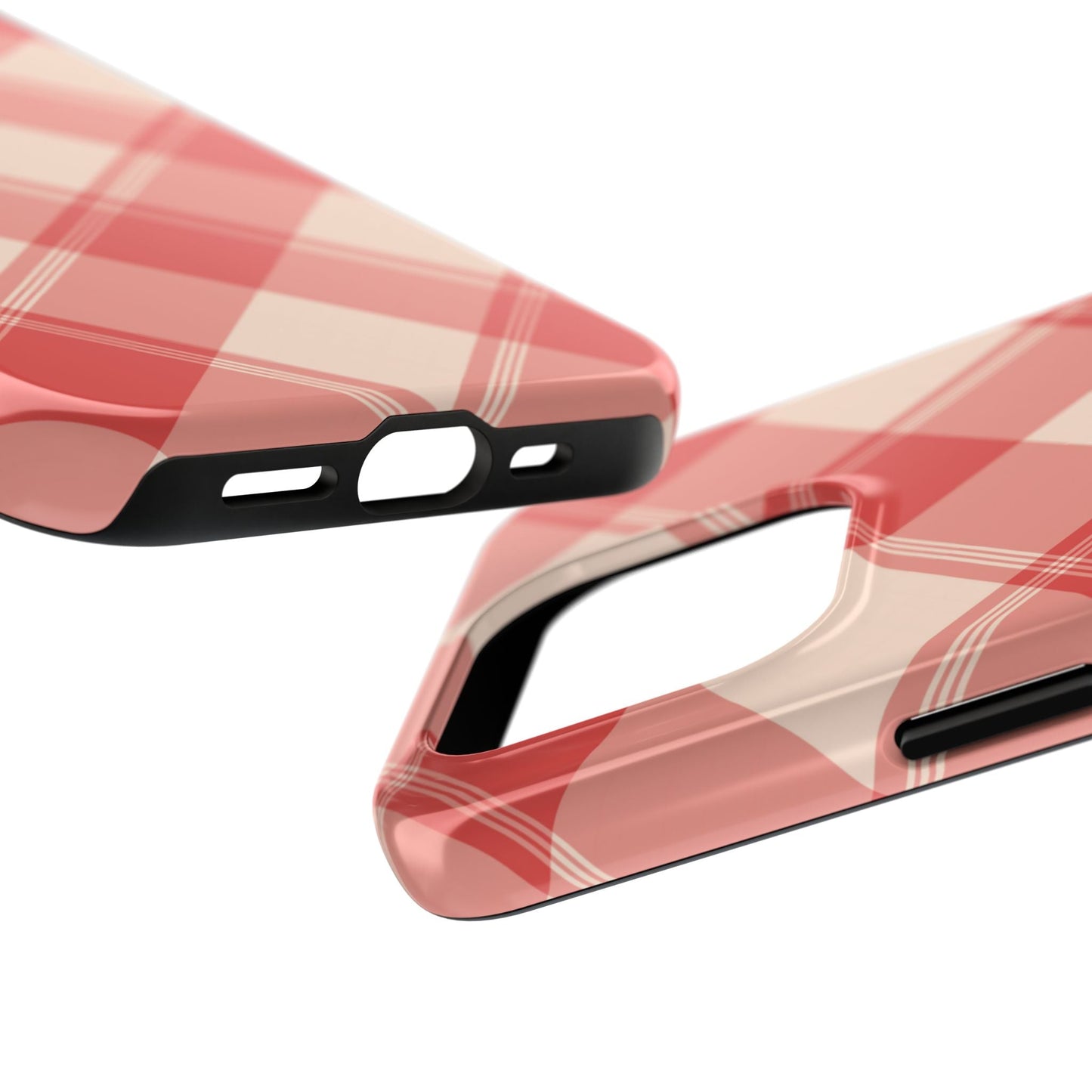 Crimson Crosshatch iPhone Case - BOGO Cases
