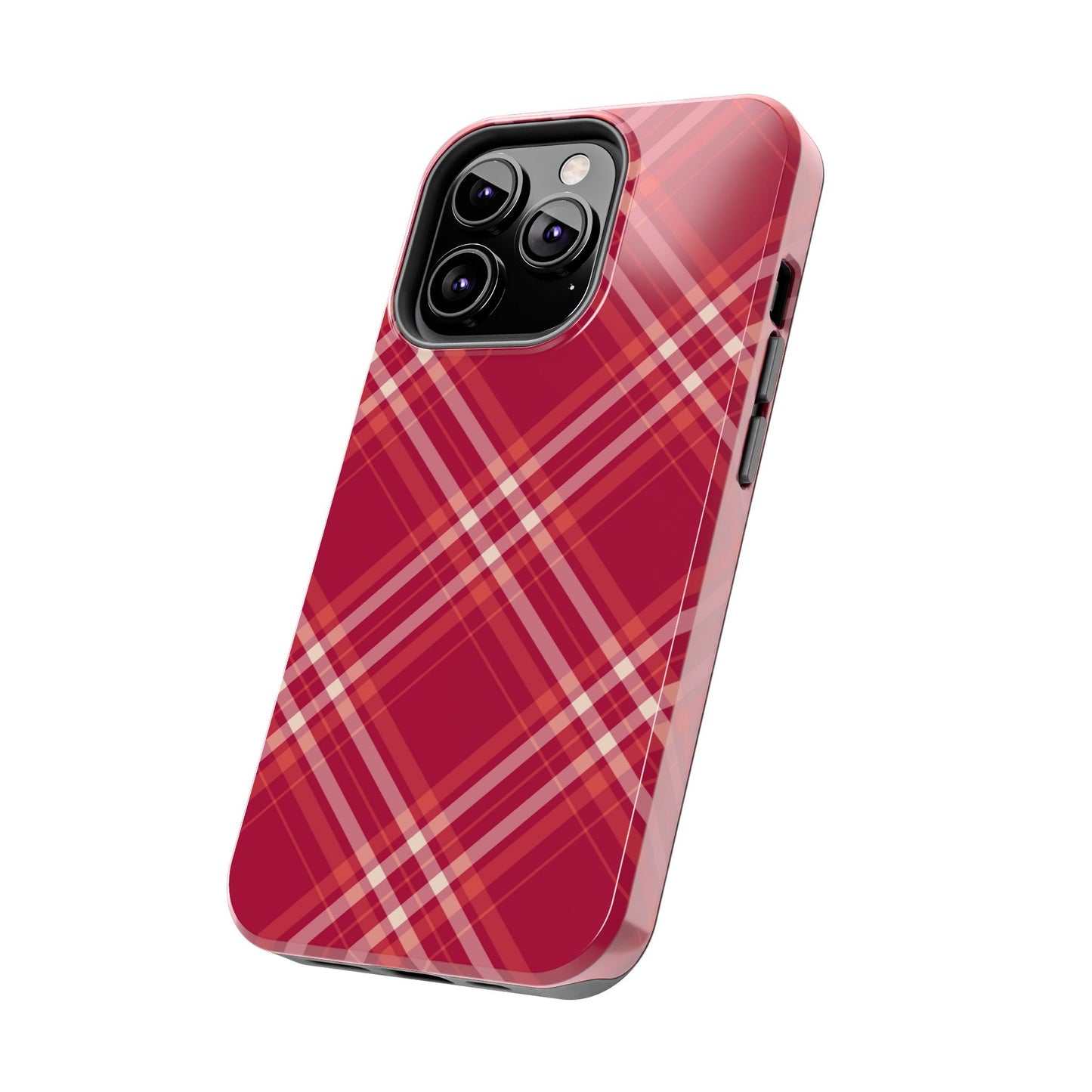 Crimson Crosshatch iPhone Case - BOGO Cases