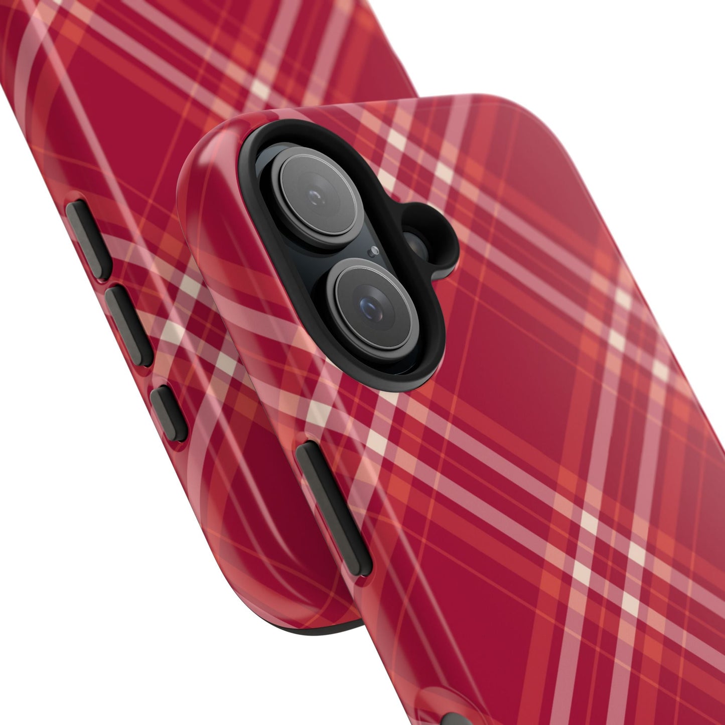Crimson Crosshatch iPhone Case - BOGO Cases