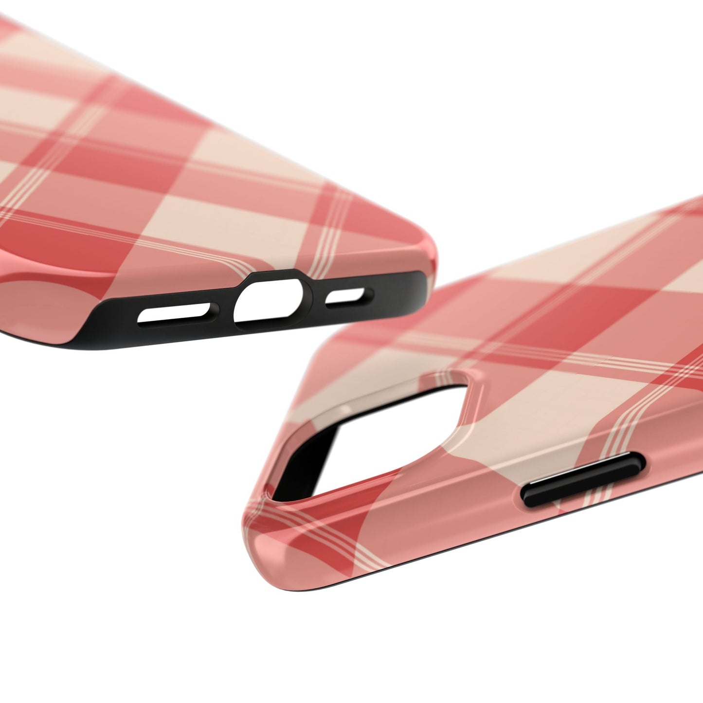 Crimson Crosshatch iPhone Case - BOGO Cases