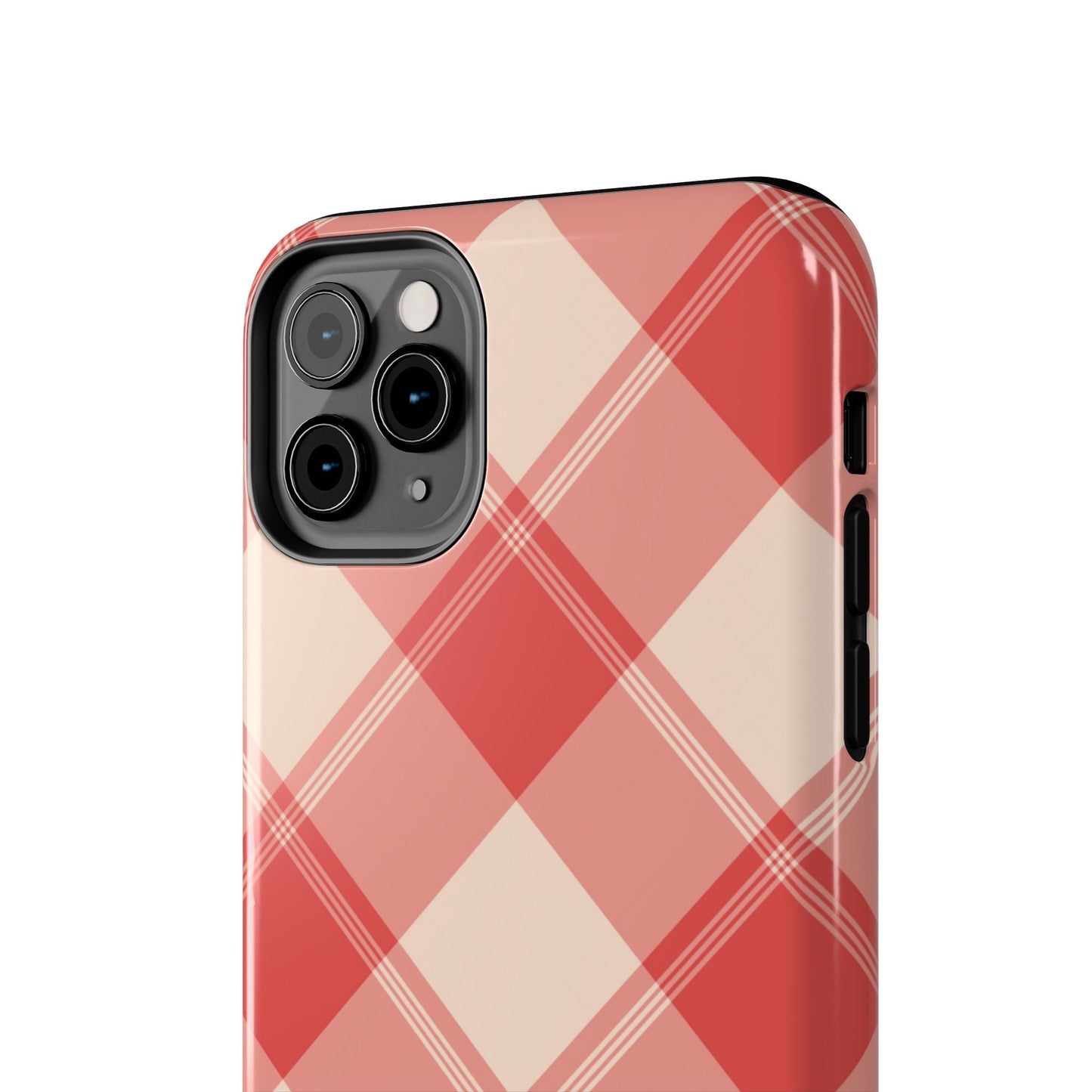 Crimson Crosshatch iPhone Case - BOGO Cases