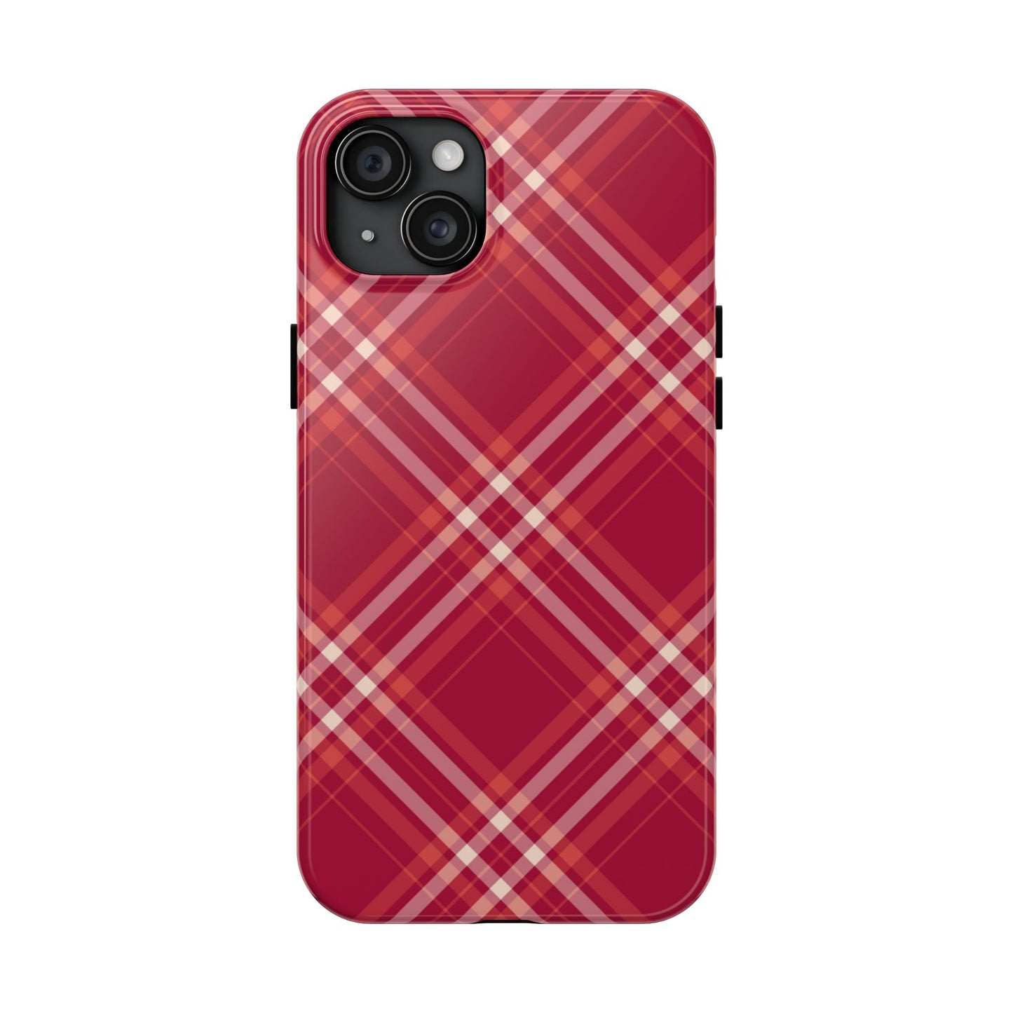 Crimson Crosshatch iPhone Case - BOGO Cases
