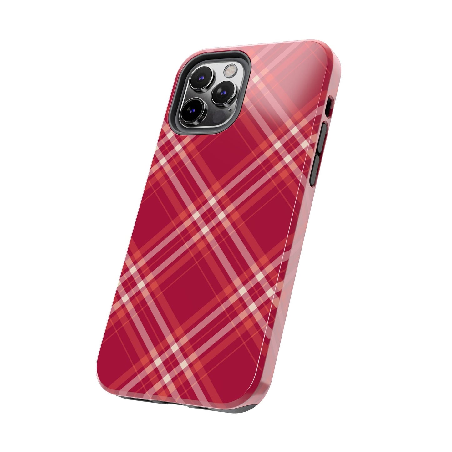 Crimson Crosshatch iPhone Case - BOGO Cases