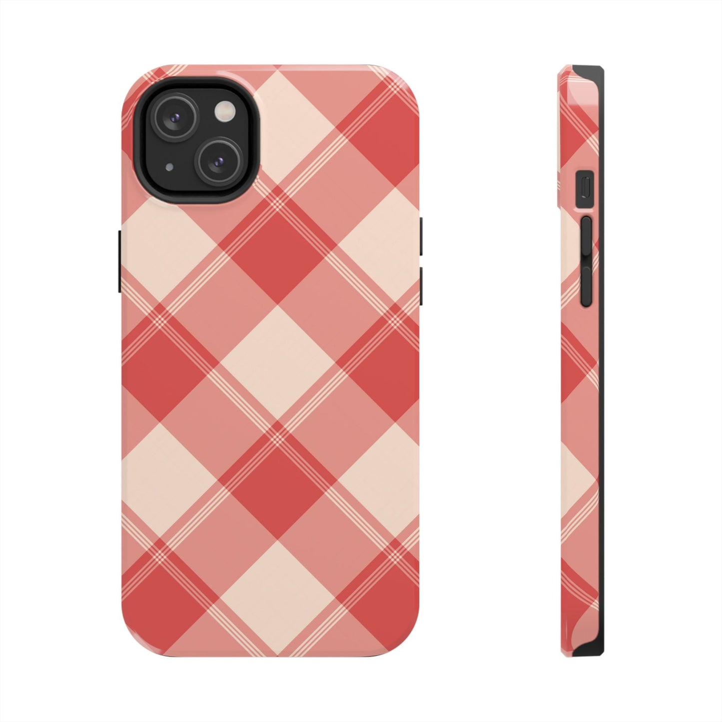 Crimson Crosshatch iPhone Case - BOGO Cases