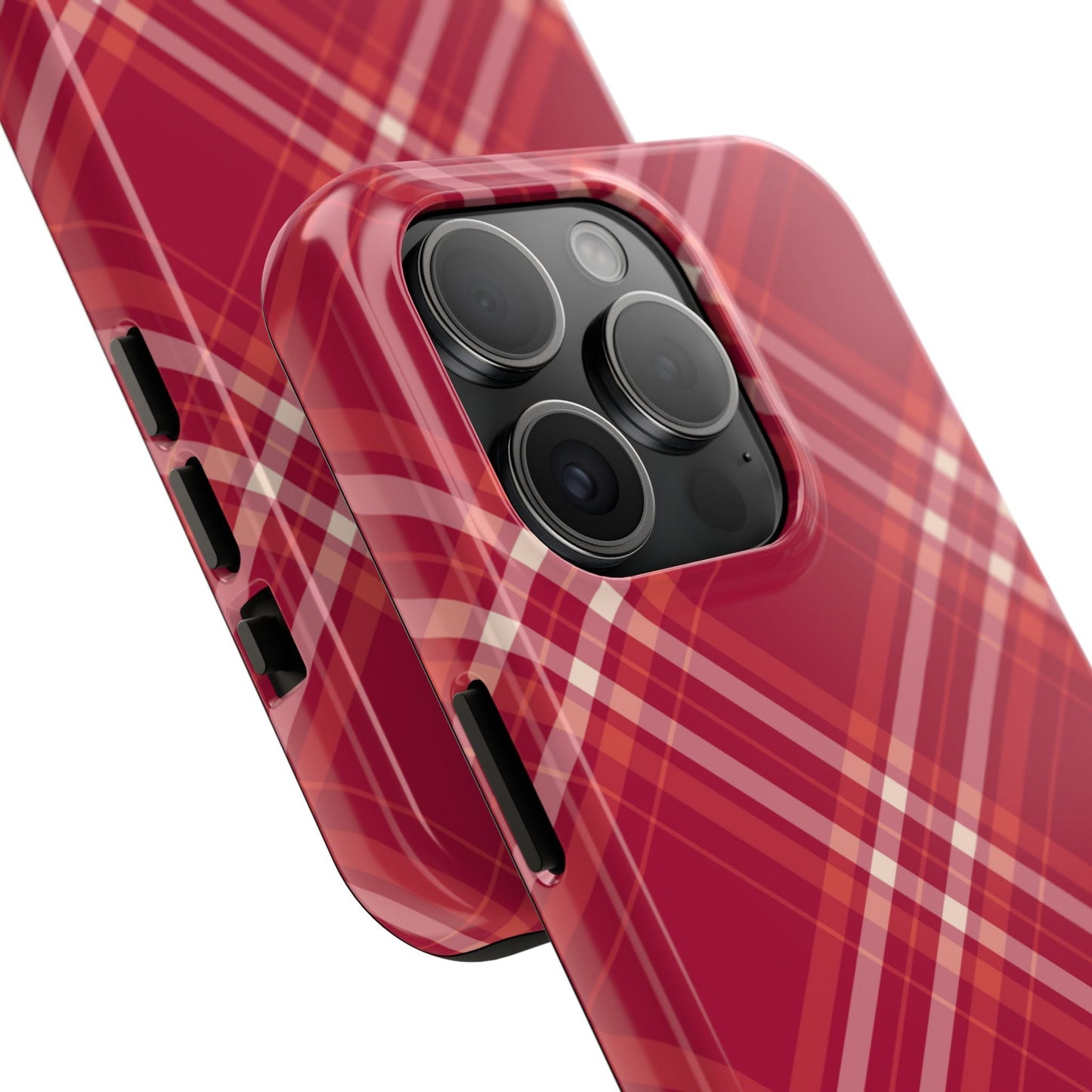 Crimson Crosshatch iPhone Case - BOGO Cases