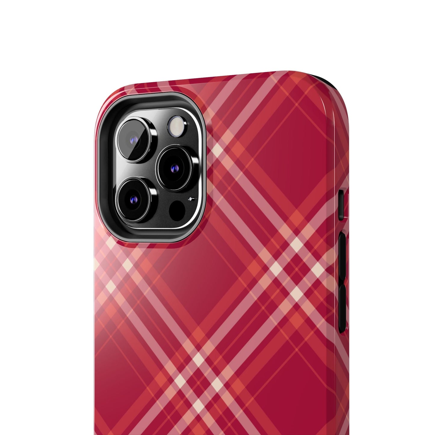 Crimson Crosshatch iPhone Case - BOGO Cases