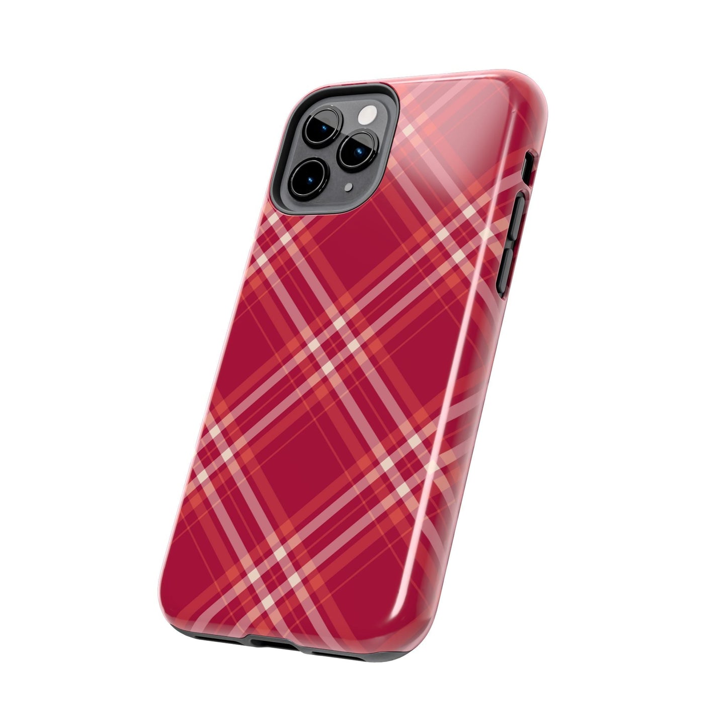 Crimson Crosshatch iPhone Case - BOGO Cases