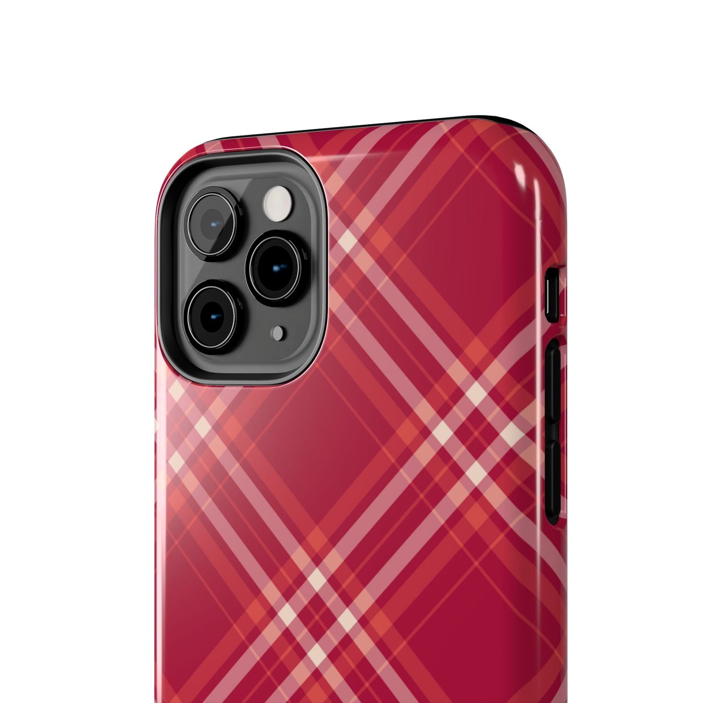 Crimson Crosshatch iPhone Case - BOGO Cases